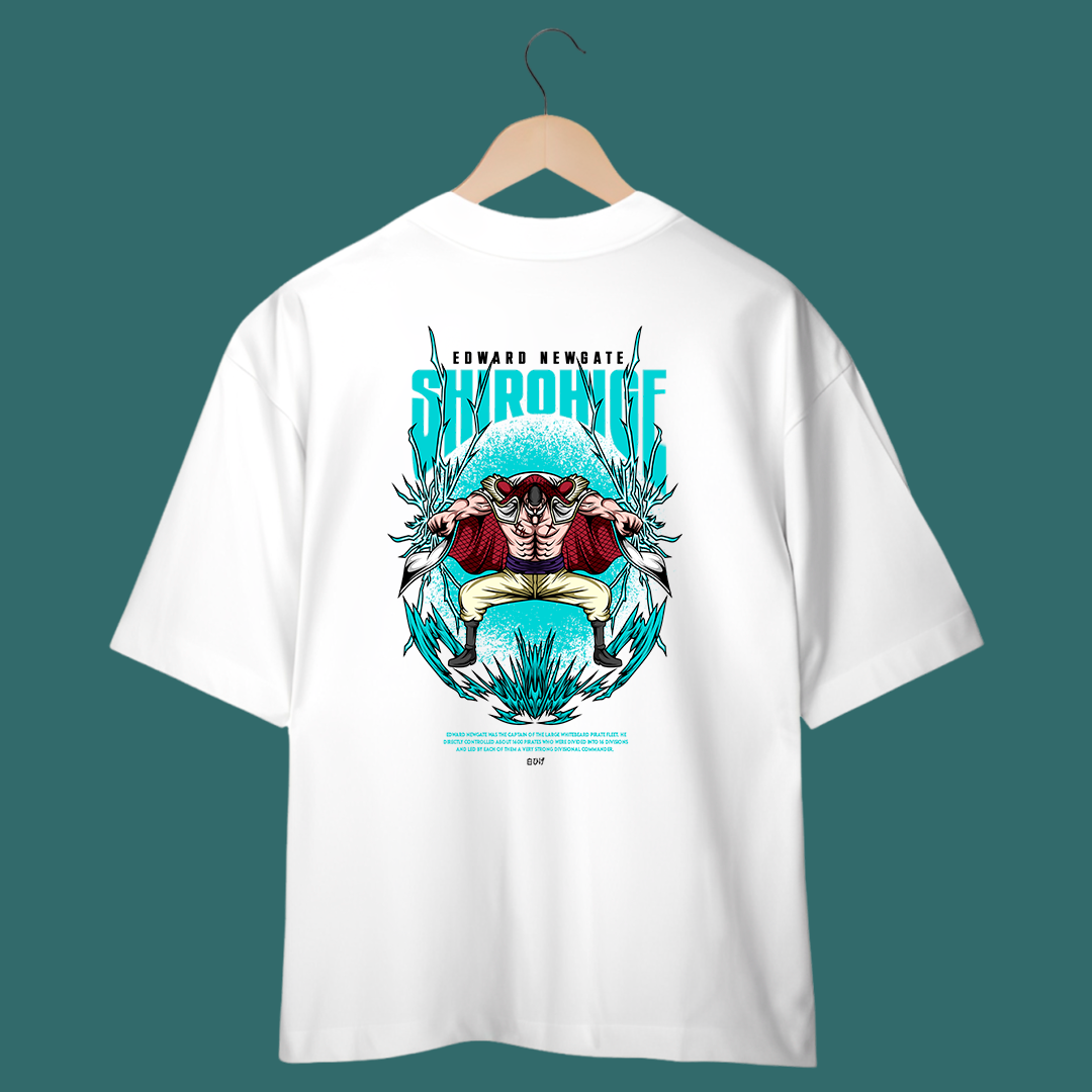 Camiseta Oversized - One Piece - Barba Branca