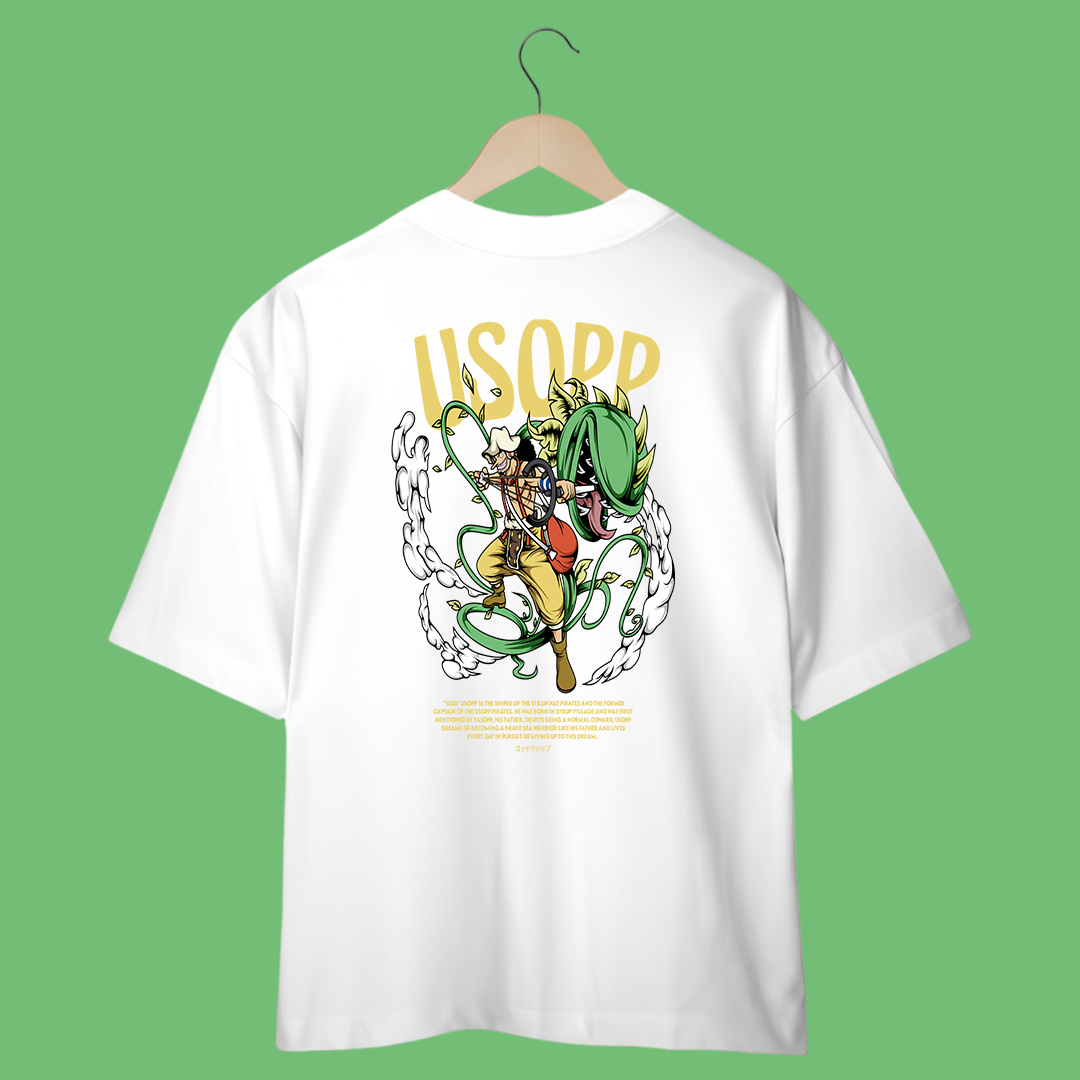 Camiseta Oversized - One Piece - Usopp