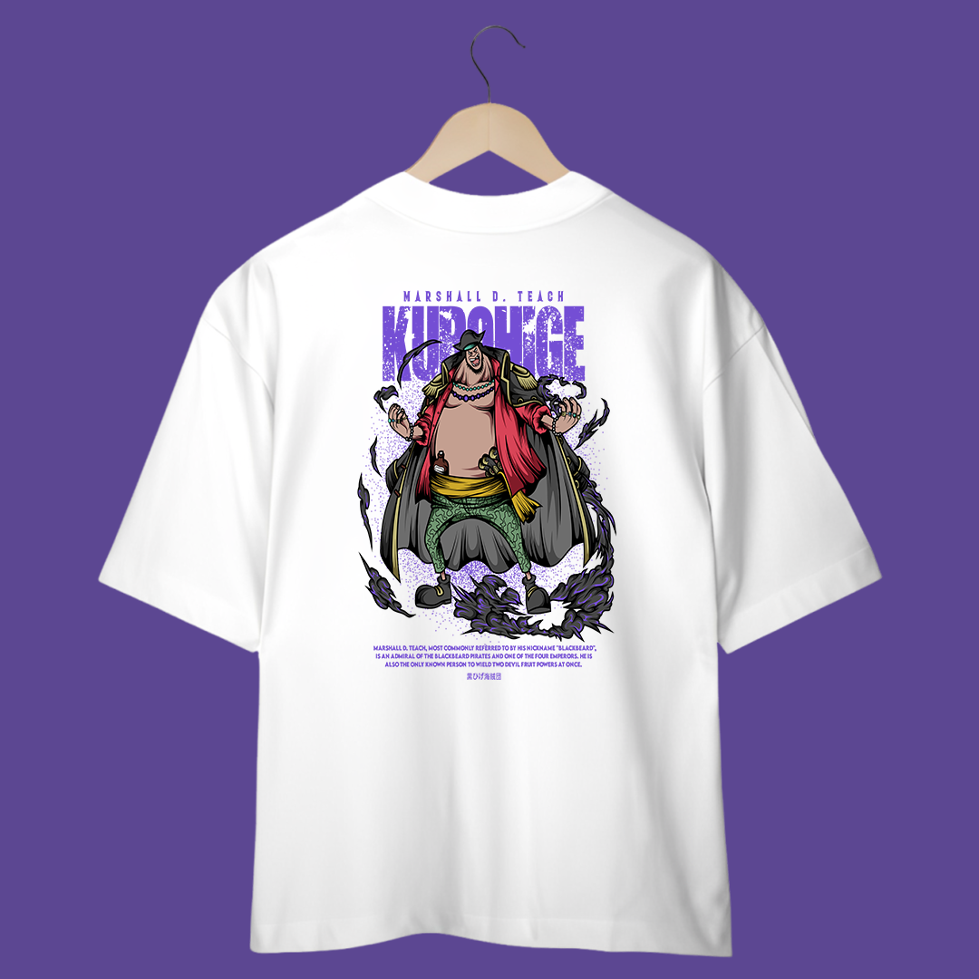 Camiseta Oversized - One Piece - Barba Negra