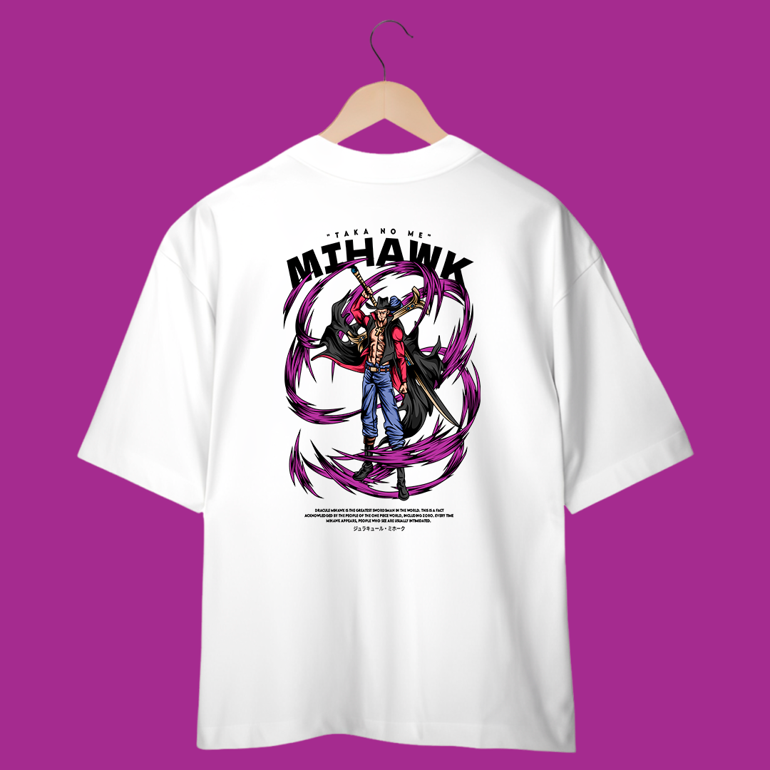 Camiseta Oversized - One Piece - Mihawk