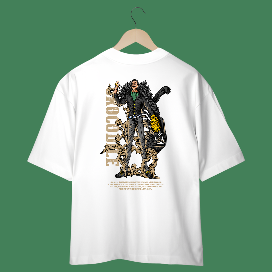 Camiseta Oversized - One Piece - Crocodile