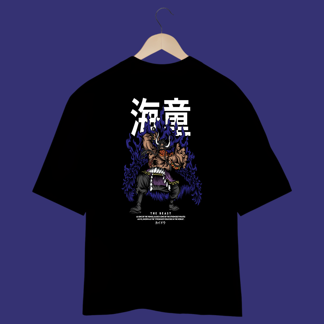 Camiseta Oversized - One Piece - Kaido