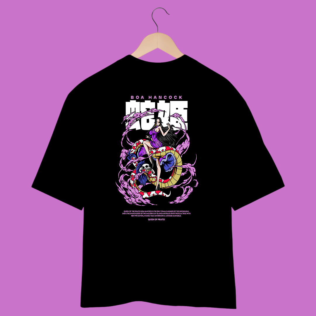 Camiseta Oversized - One Piece - Boa Hancock