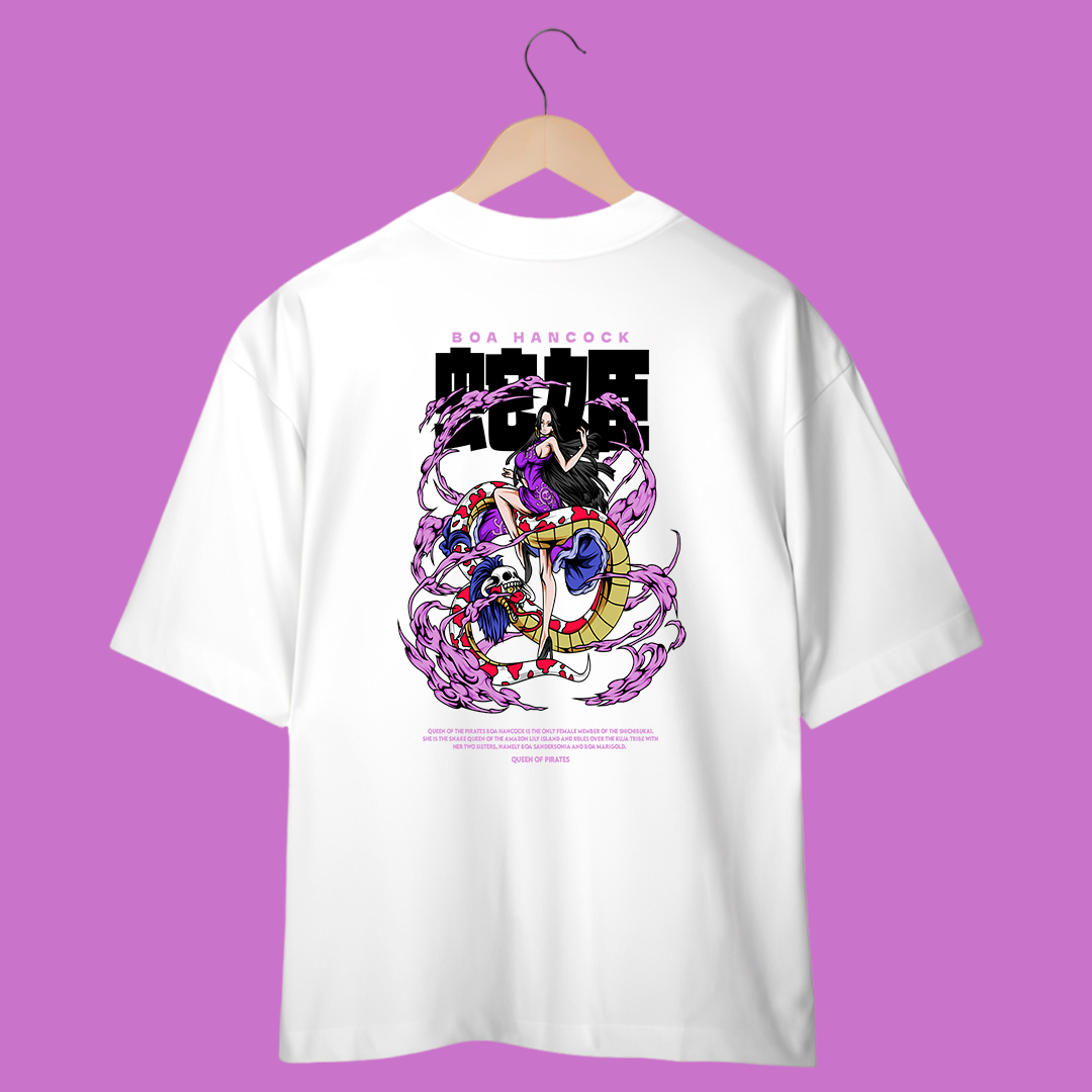 Camiseta Oversized - One Piece - Boa Hancock