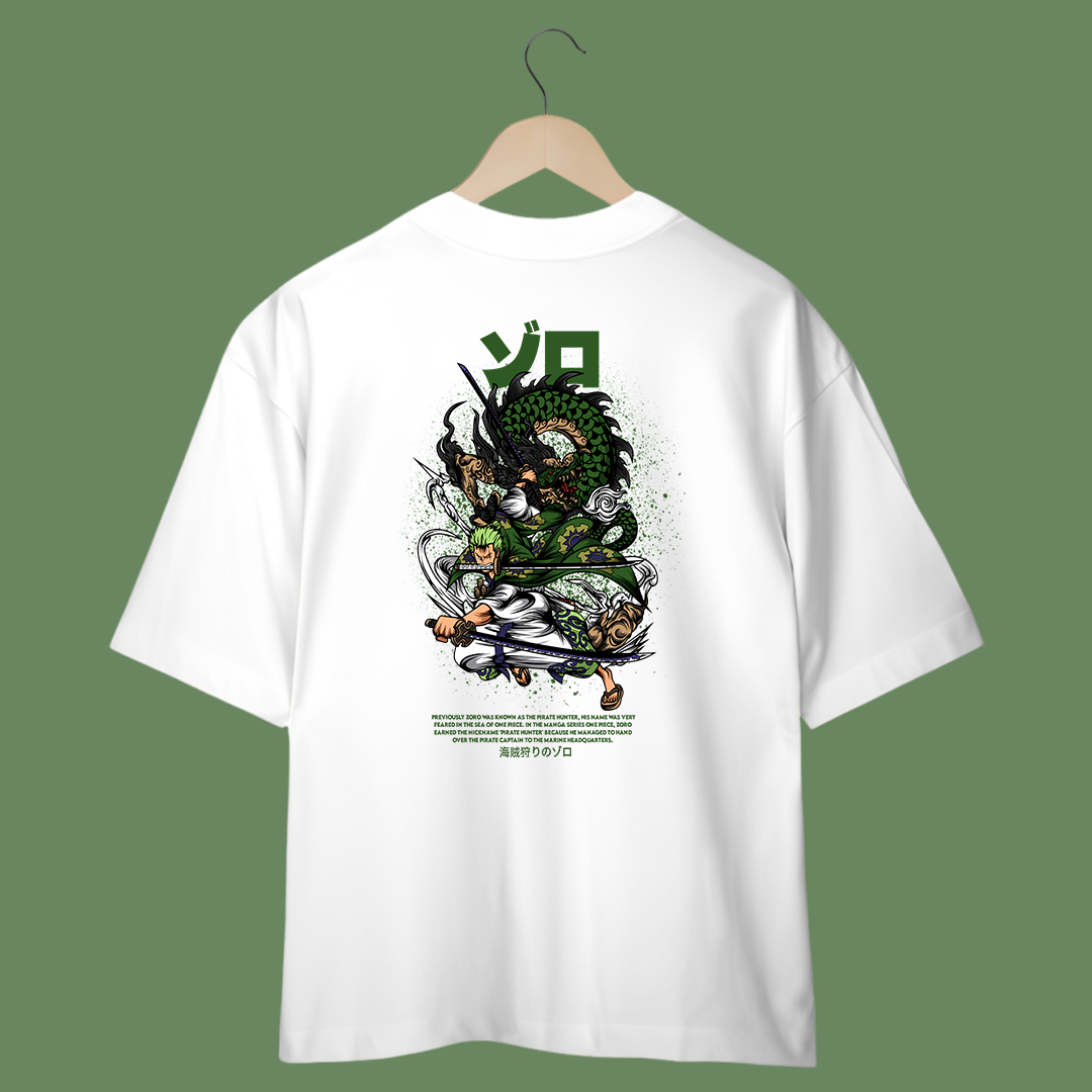 Camiseta Oversized - One Piece - Zoro
