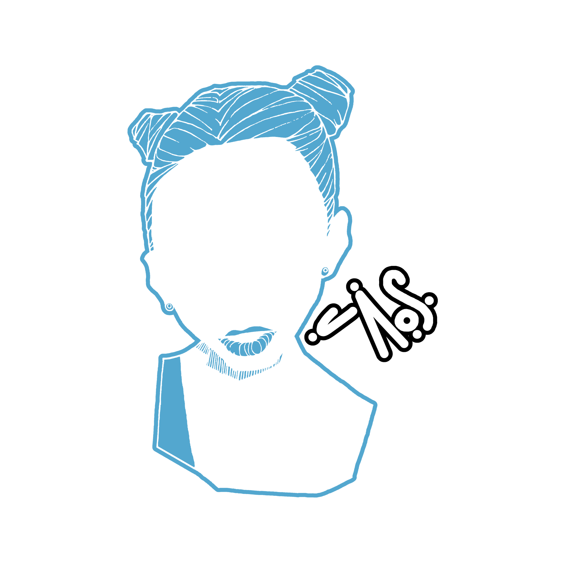 C171 | Negativo Costas - Arte Azul Clara