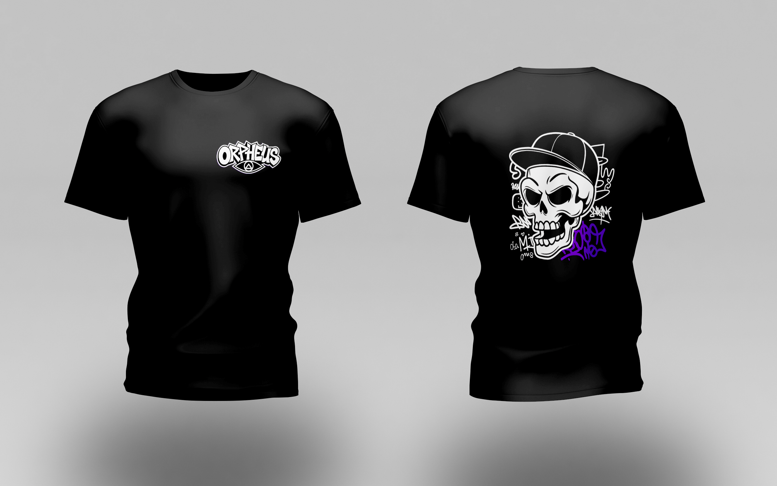 Camisa Preta | Caveira | Orpheus