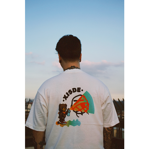 Camiseta Oversize - Ursinho Grafiteiro