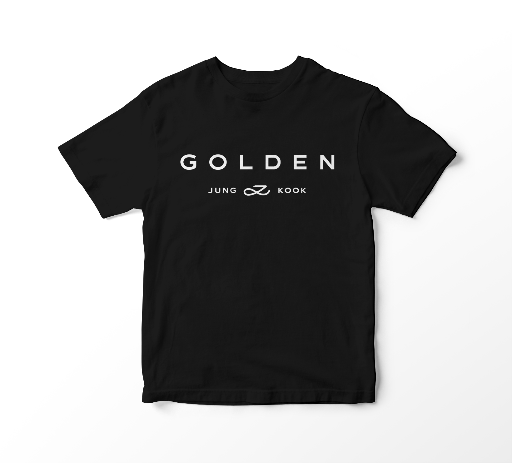 Camiseta Jung Kook - GOLDEN (preta)