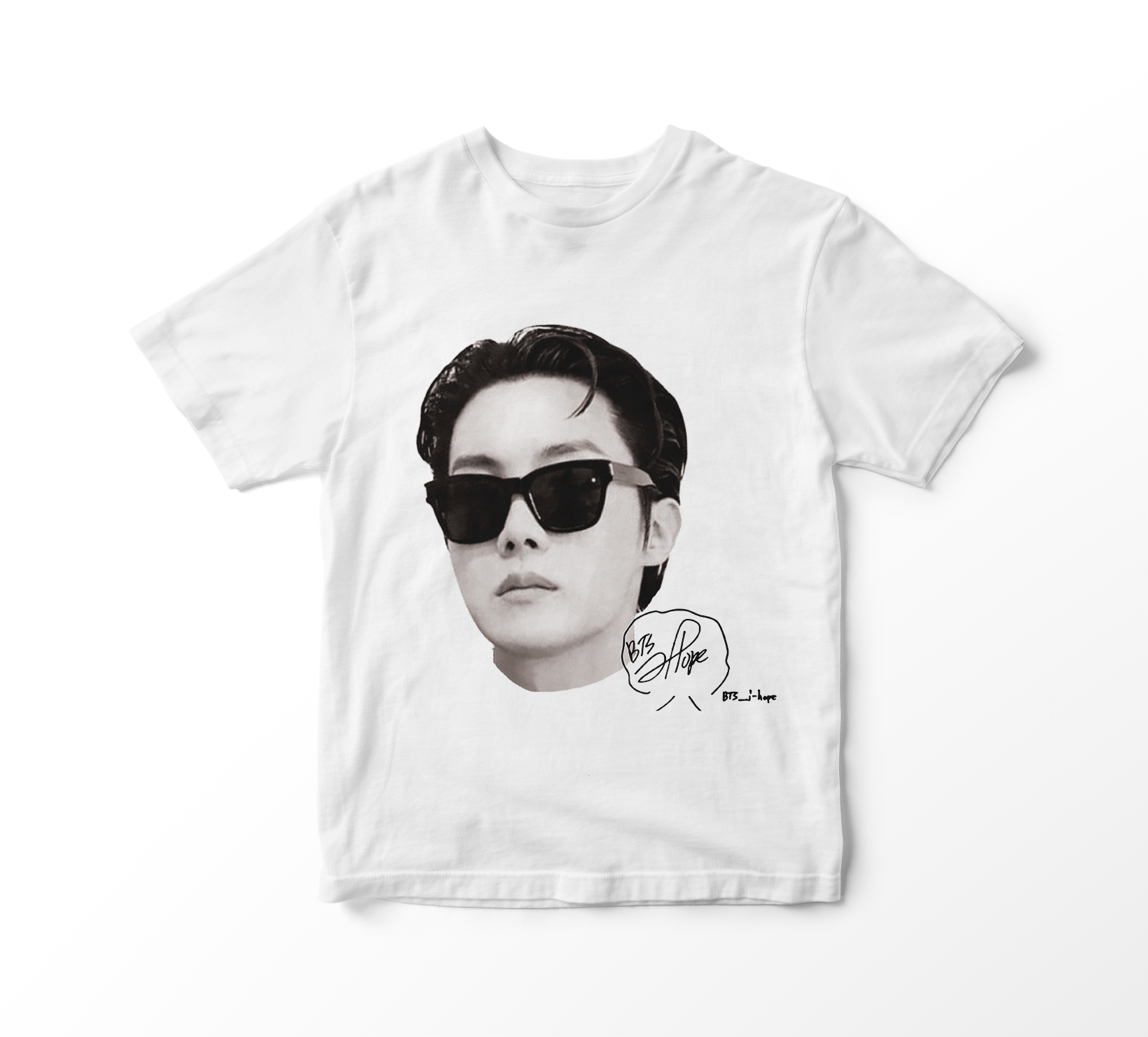 Camiseta BTS - J-Hope Faces (branca)