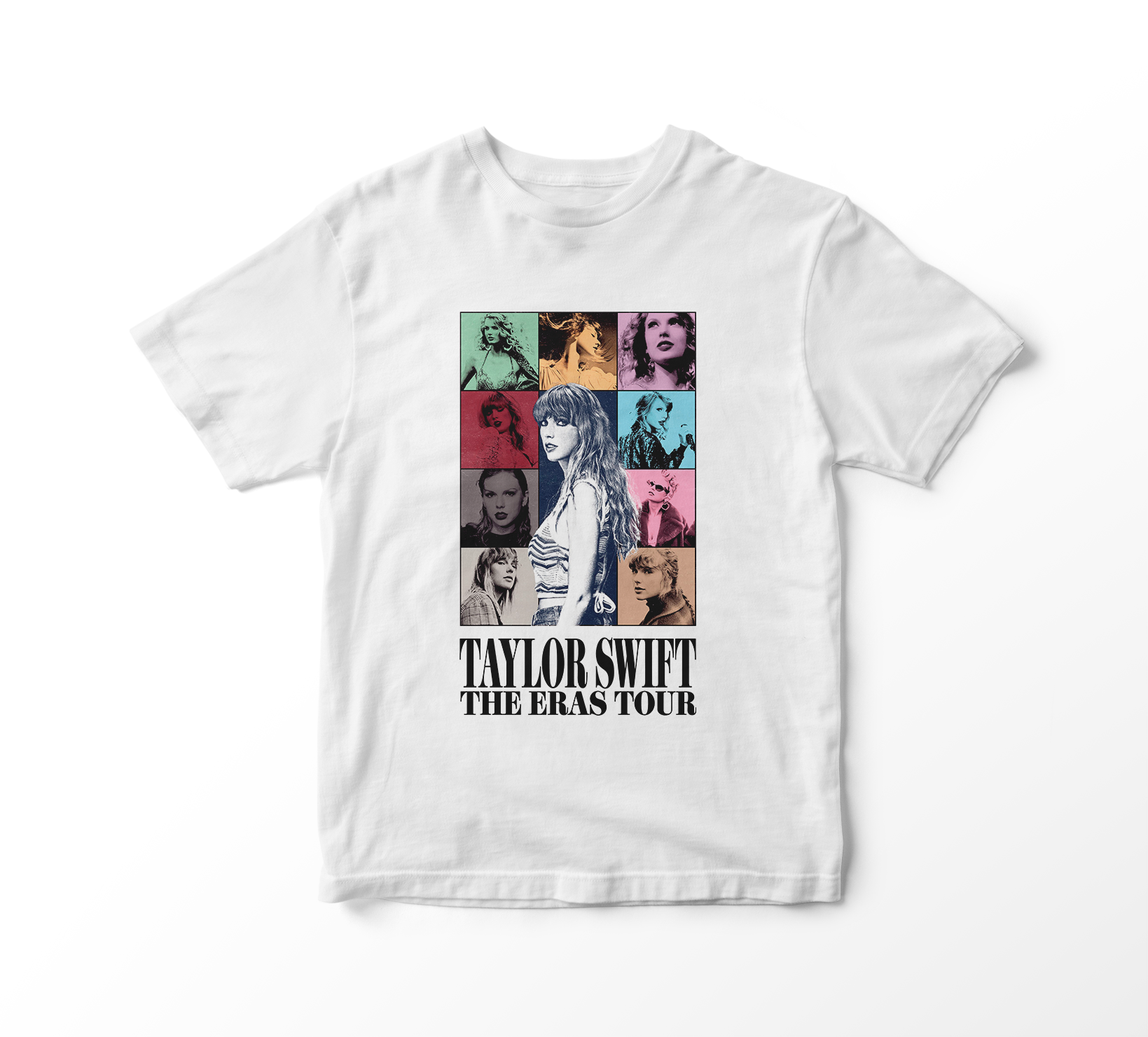 Camiseta Taylor Swift - The Eras Tour Phases (branca)