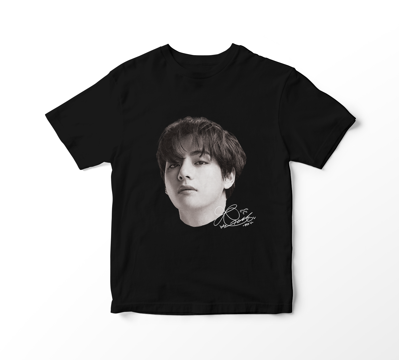 Camiseta BTS - V Faces (preta)
