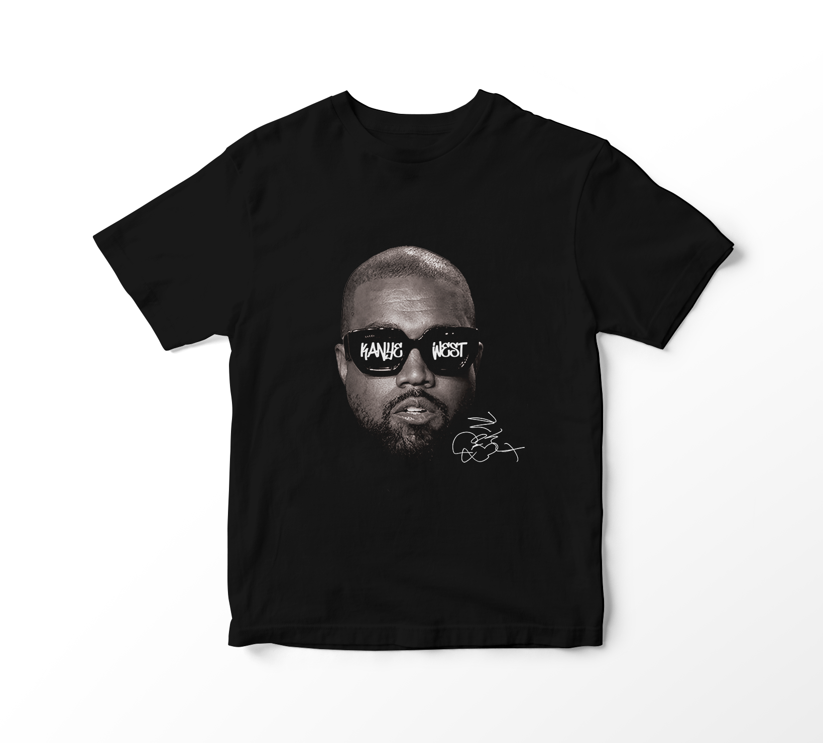 Camiseta Kanye West - Glasses (preta)