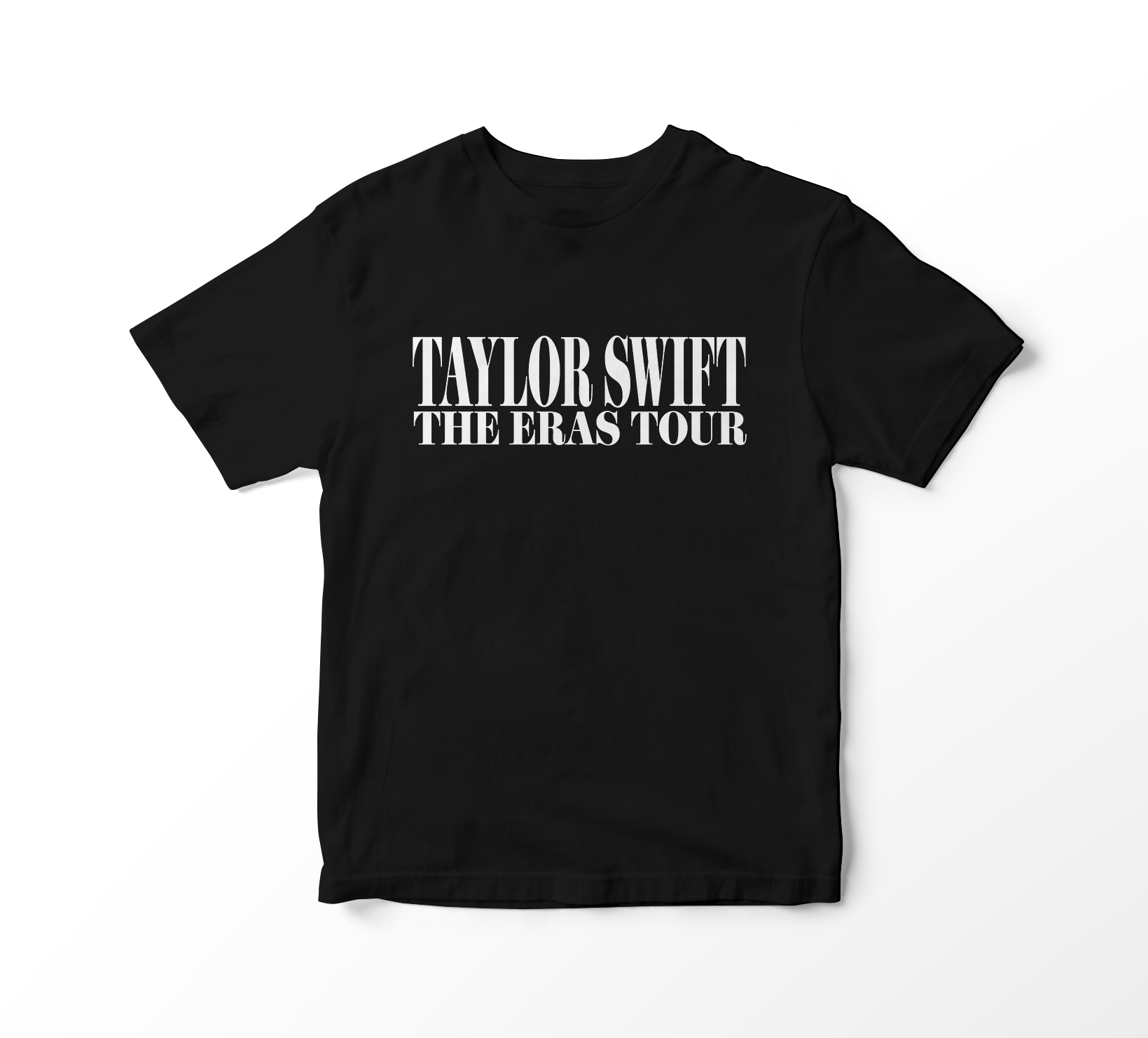 Nome do produto: Camiseta Taylor Swift - The Eras Tour Logo (preta)