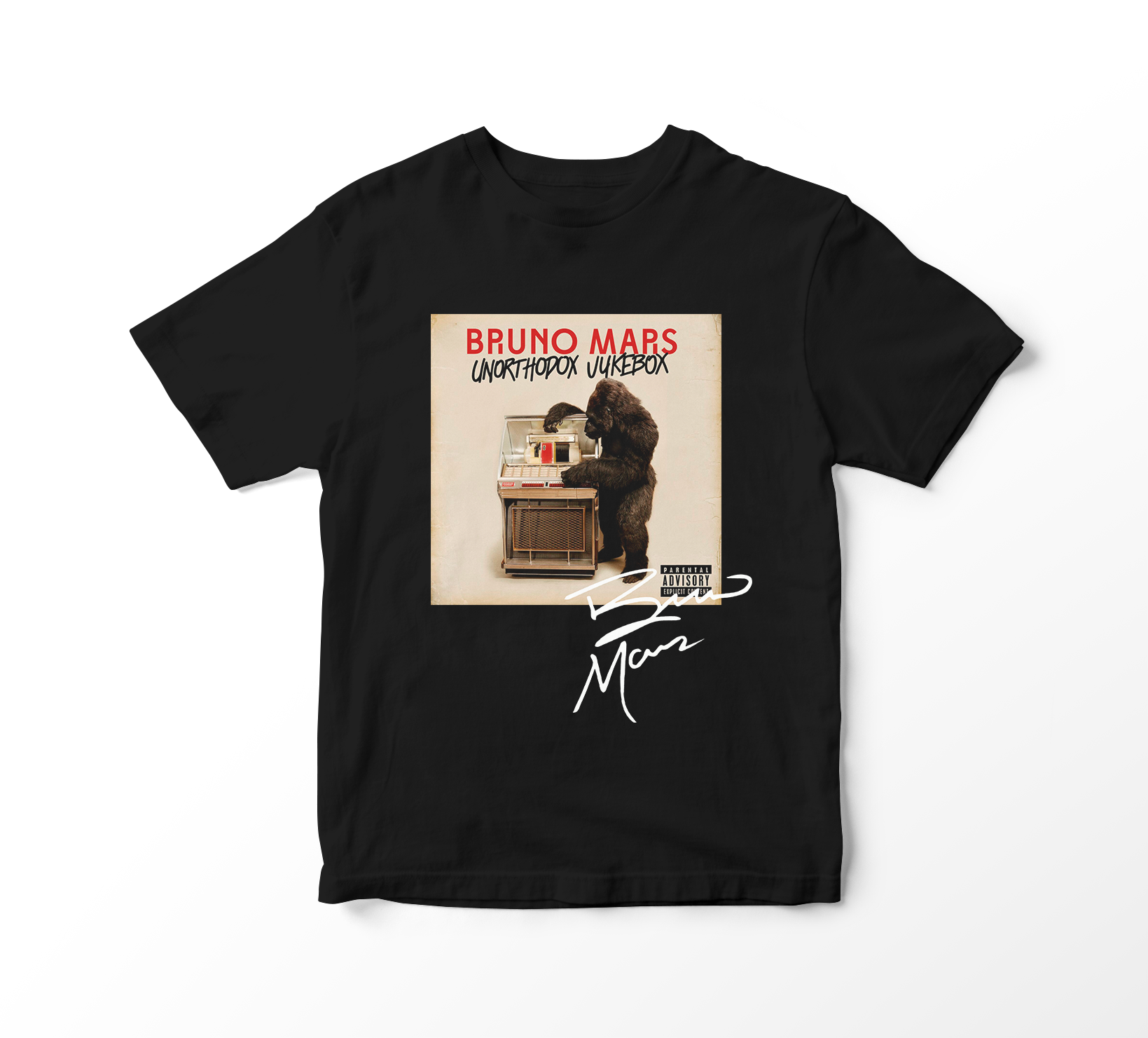 Camiseta Bruno Mars - Unorthodox Jukebox Album Cover (preta)