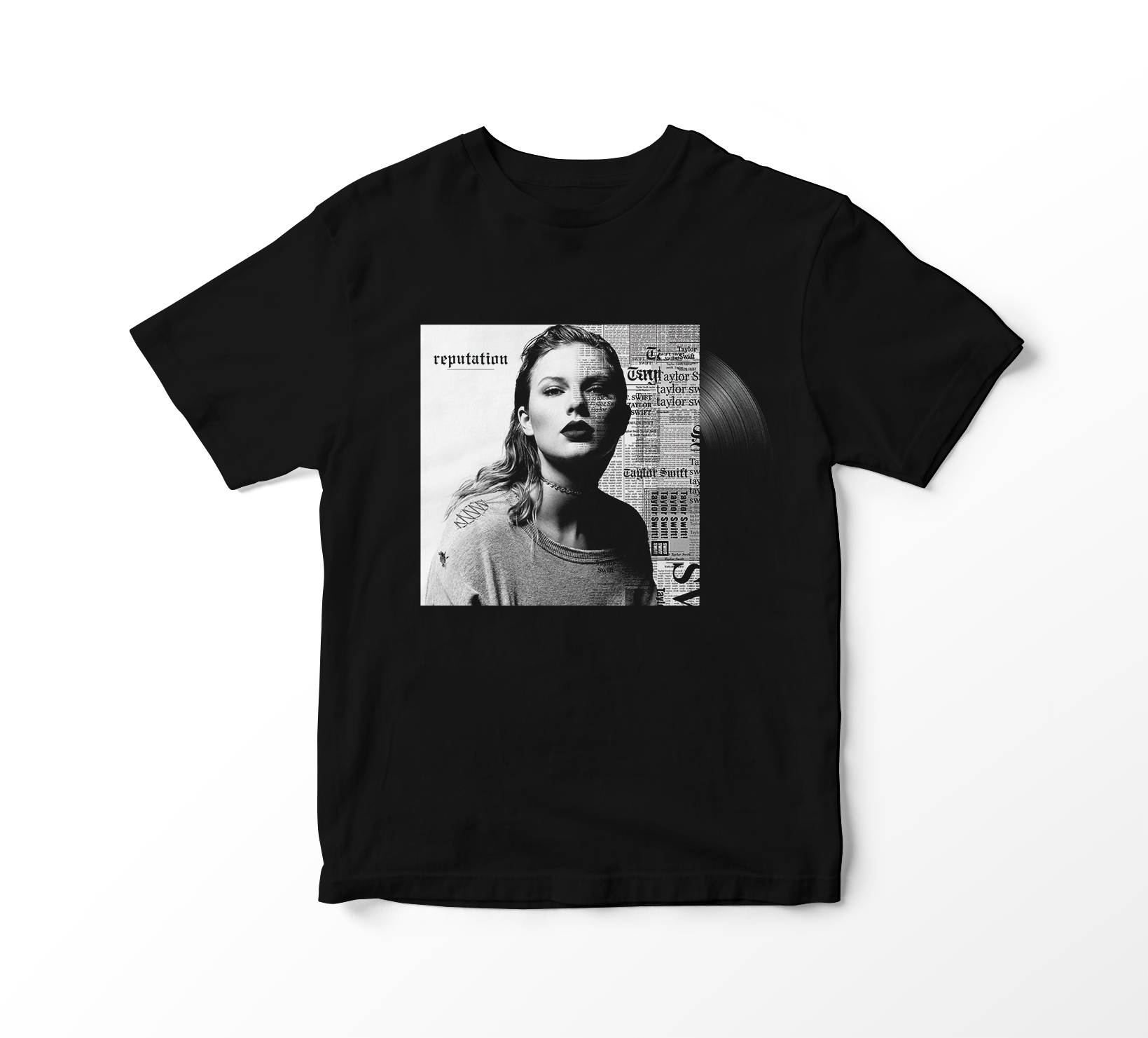 Camiseta Taylor Swift - Reputation Album Vinil