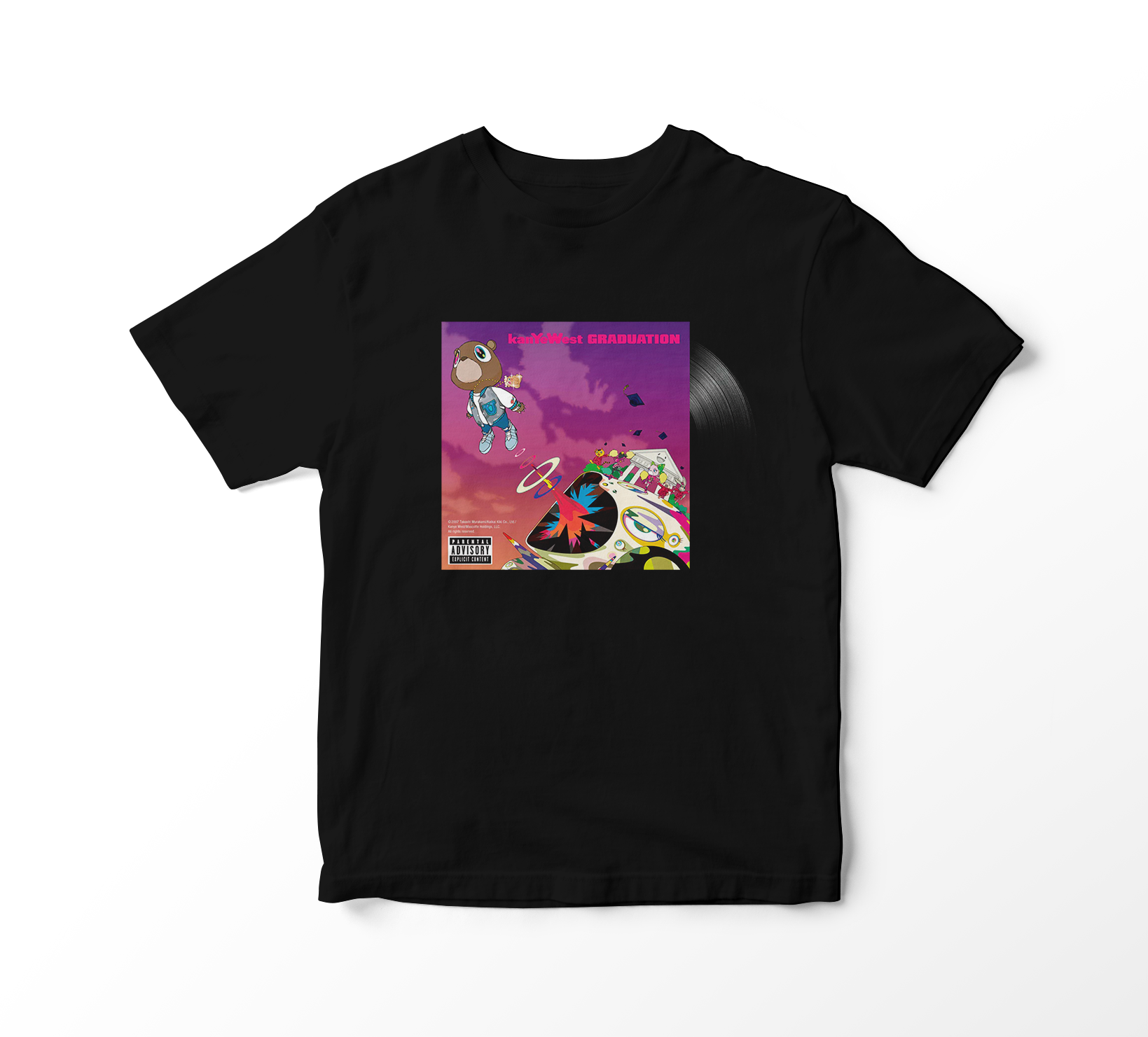 Camiseta Kanye West - Graduation Album Vinil