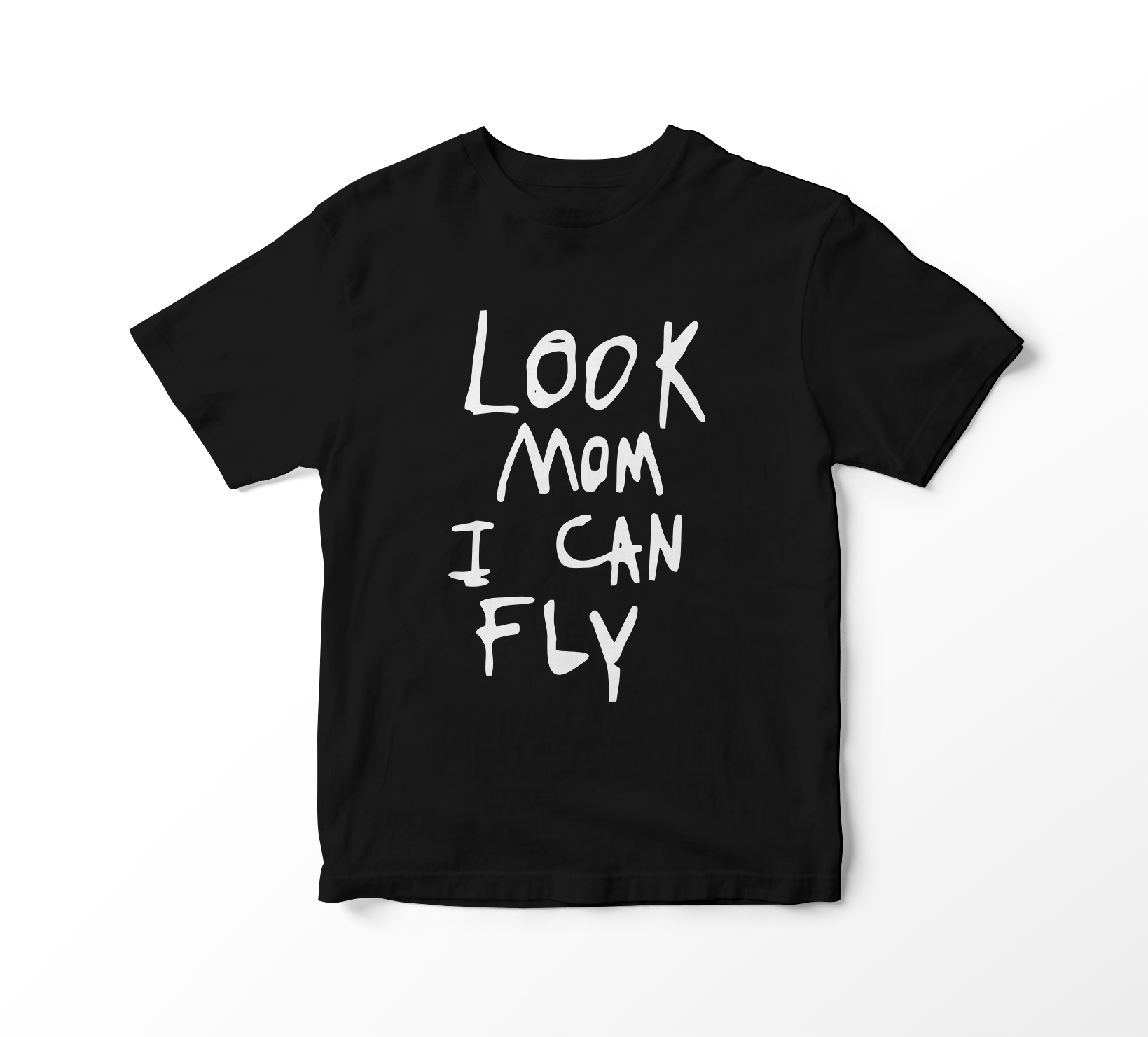 Camiseta Travis Scott - Look Mom I Can Fly (preta)