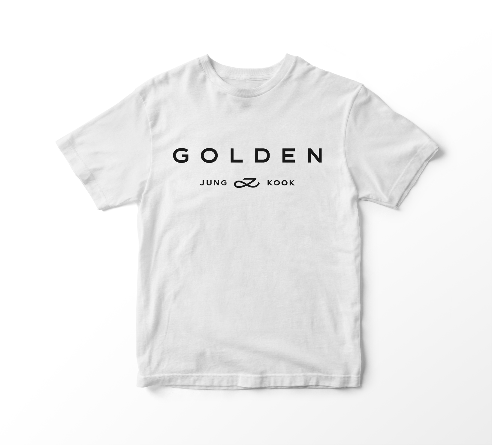 Camiseta Jung Kook - GOLDEN (branca)