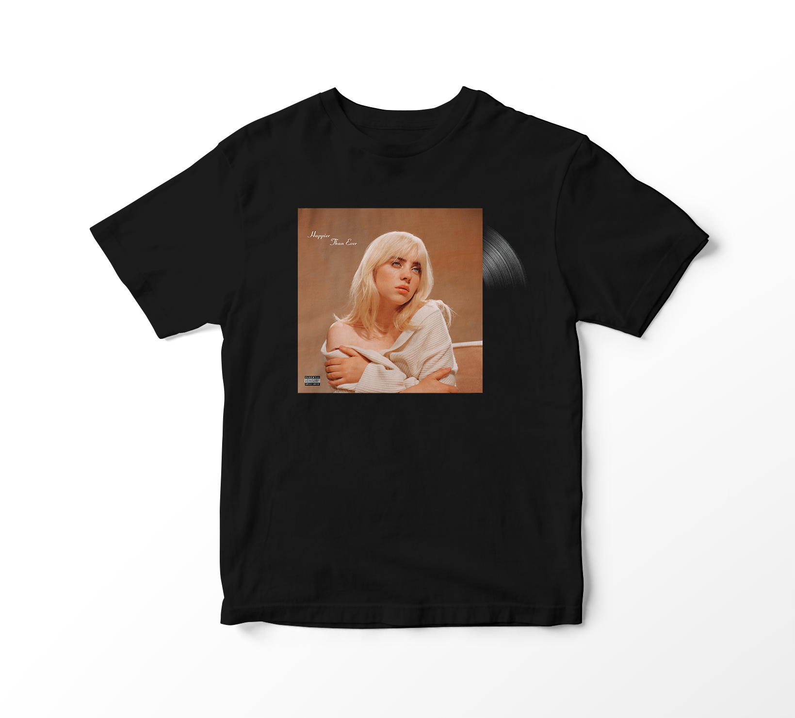 Camiseta Billie Eilish - Happier Than Ever Album Vinil