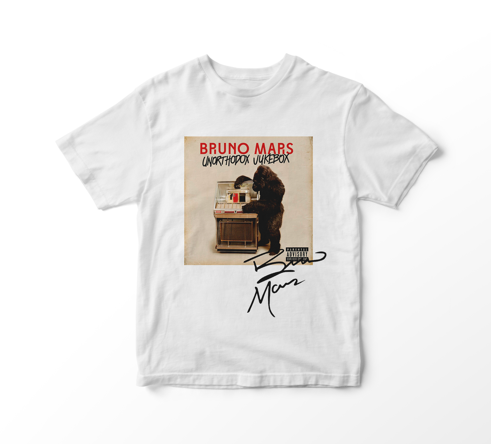 Camiseta Bruno Mars - Unorthodox Jukebox Album Cover (branca)