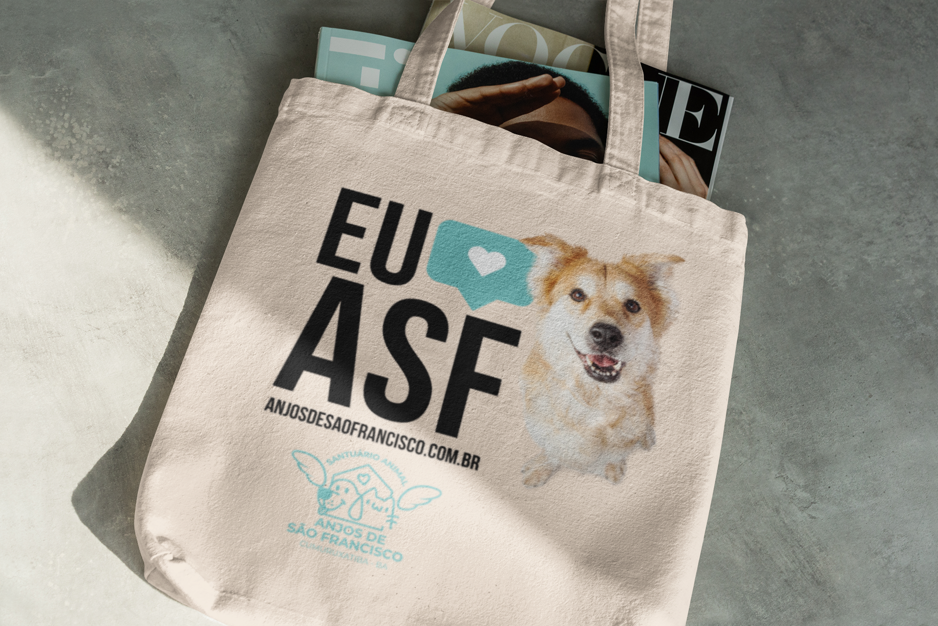 Ecobag Eu amo ASF