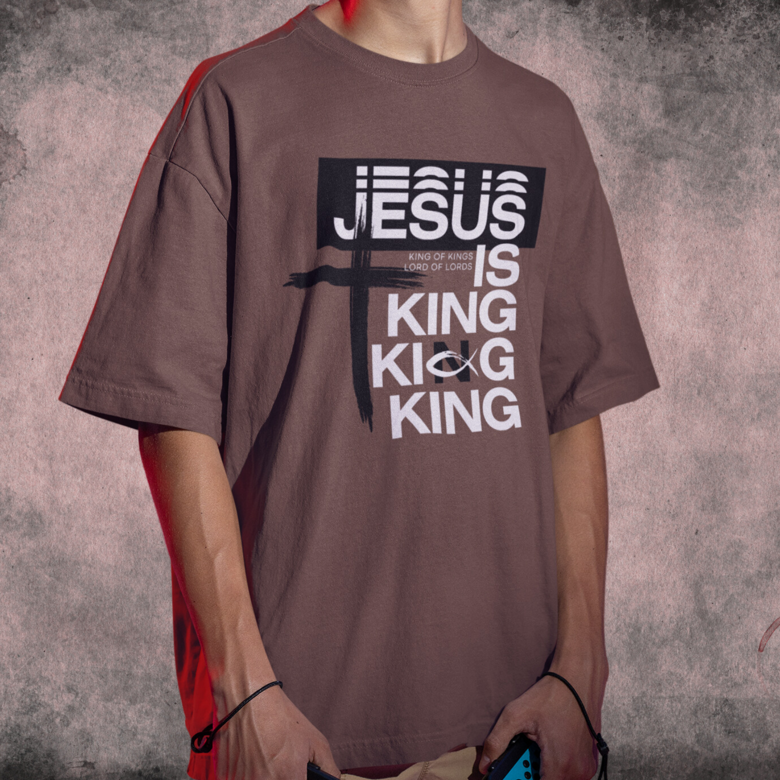 Nome do produto: Camiseta Oversized Unissex - Jesus is King