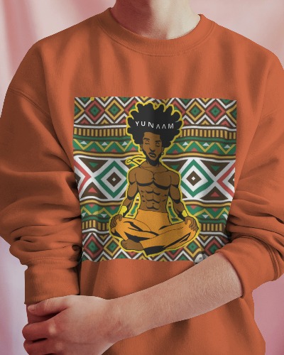 MOLETOM MEDITAÇÃO GEOMETRIA AFRICANA 