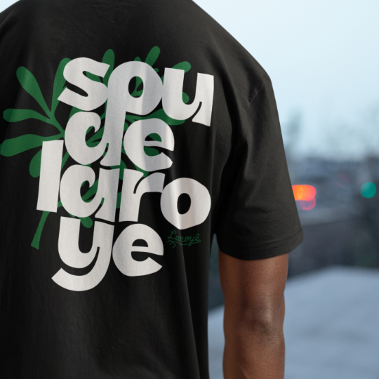 Camiseta Sou De Laroyê Preta - Arruda Purificadora