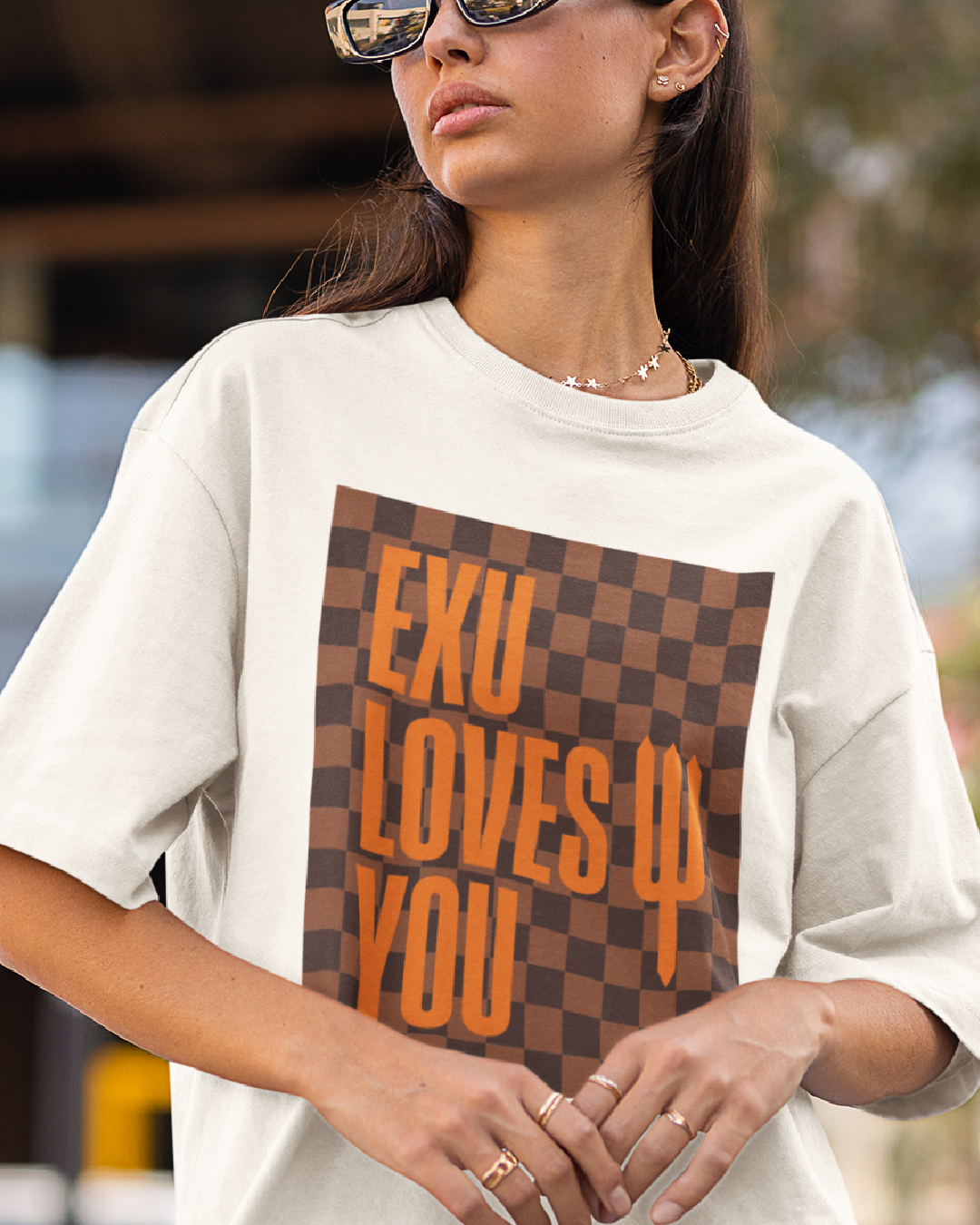 Camiseta Oversized - Exu Loves You Fine