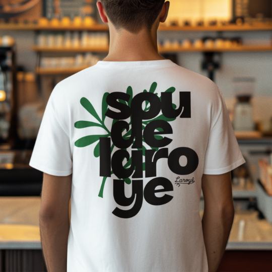 Camiseta Sou De Laroyê Branca - Arruda Purificadora