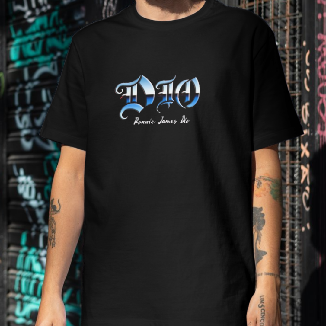 Camiseta Quality \,,/ Dio - Frente e Costa \,,/ 