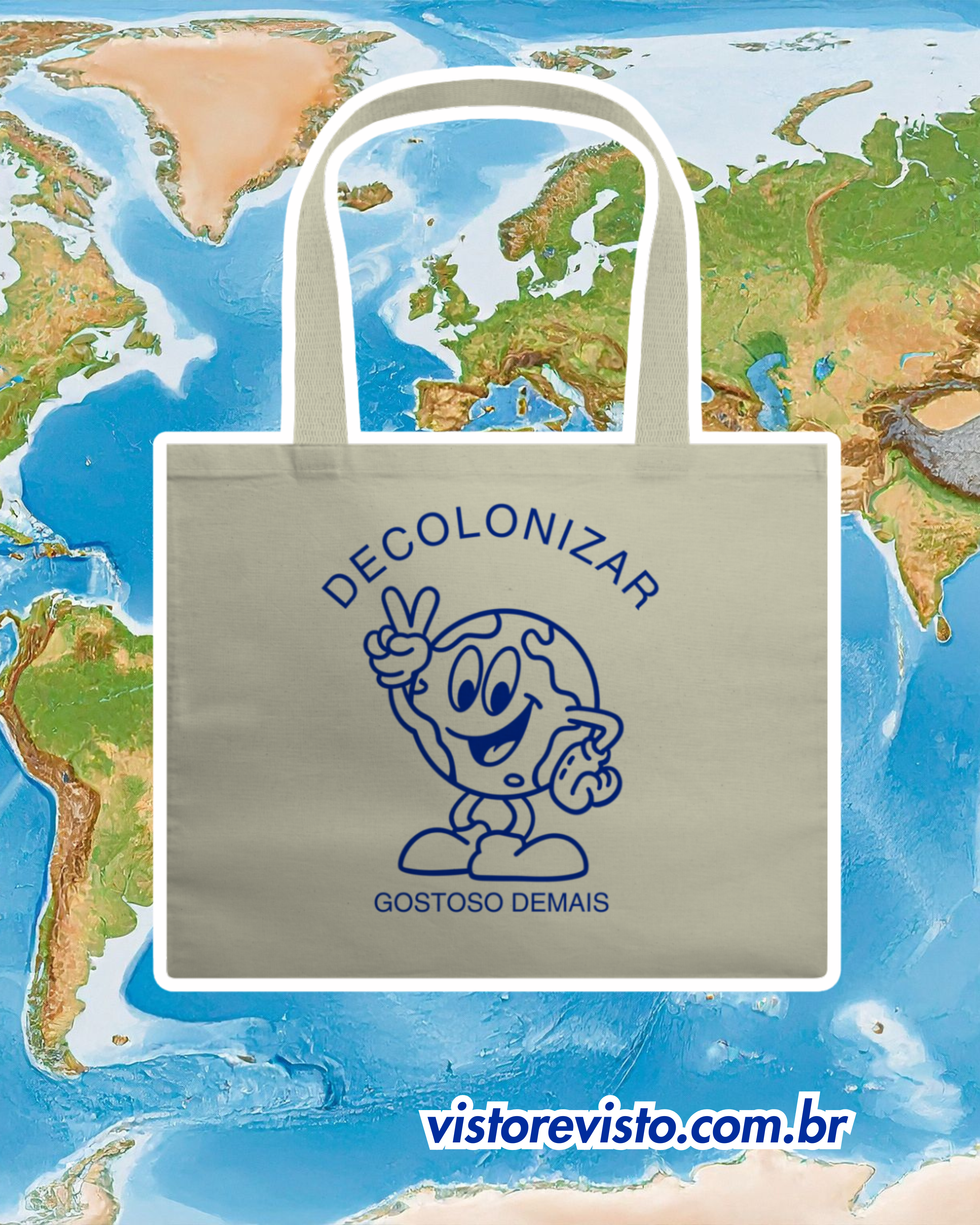 ecobag DECOLONIZAR gostoso demais