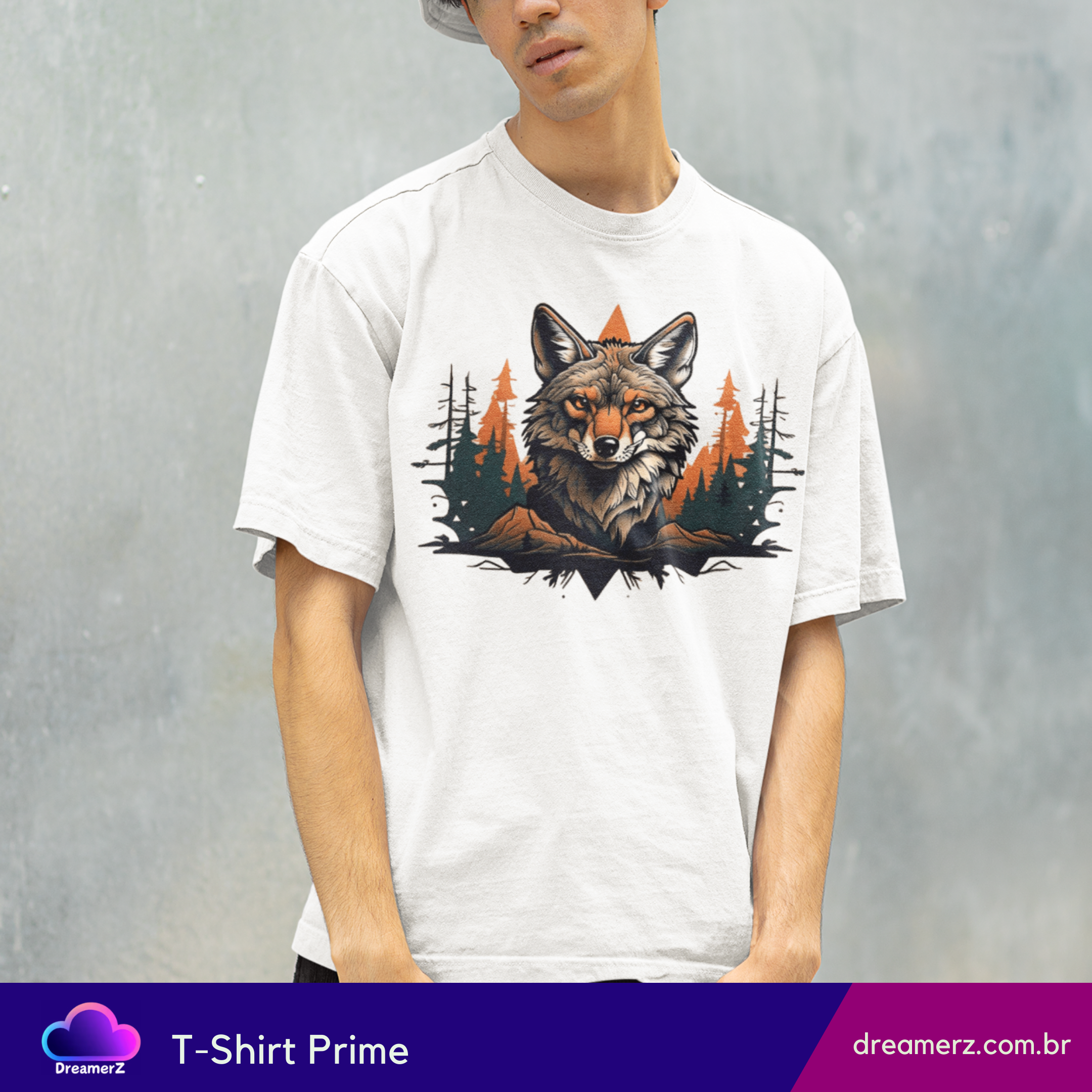 Camiseta Espírito Selvagem – O Lobo da Floresta