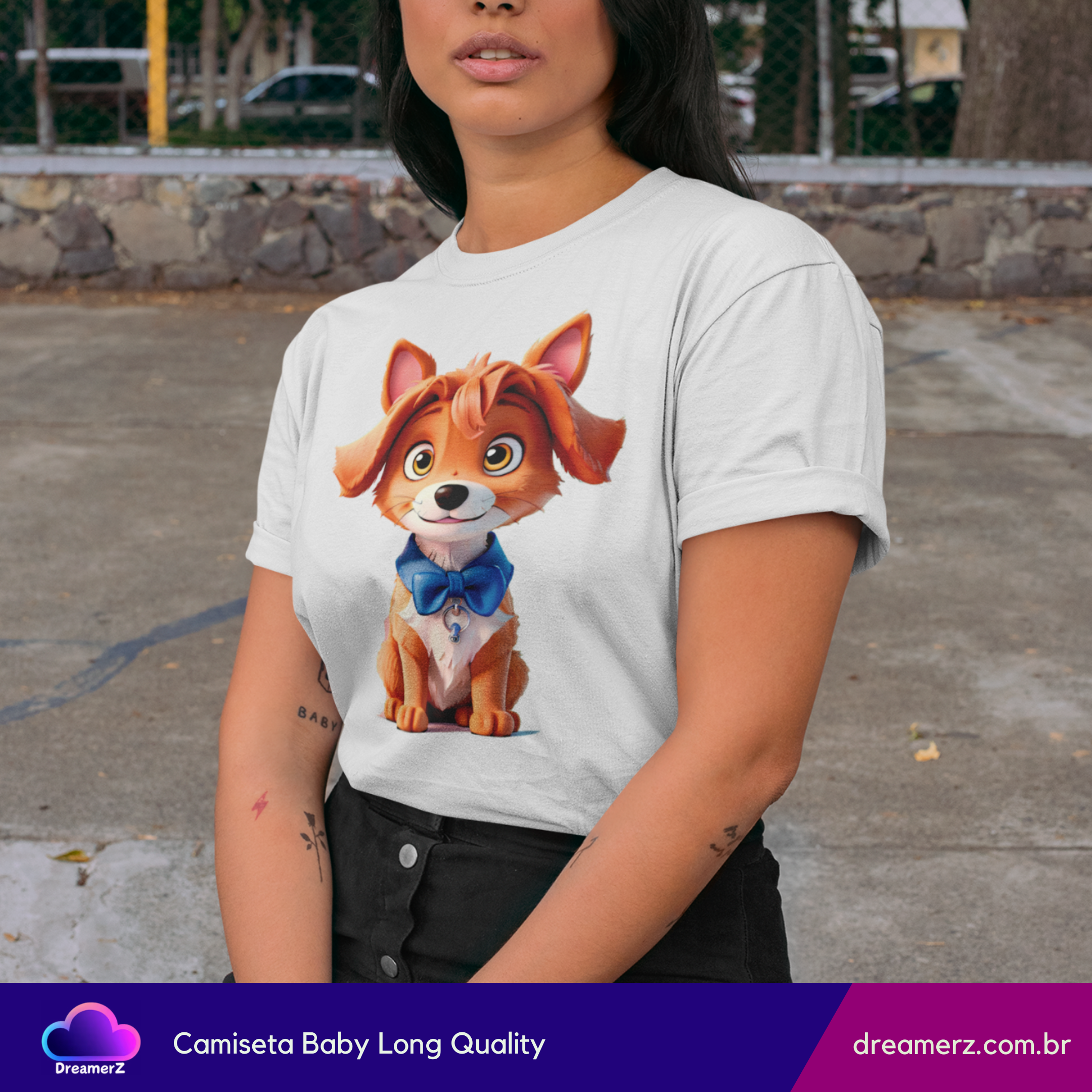 Camiseta Feminina Doguinho Charme – Fofura Que Derrete Corações