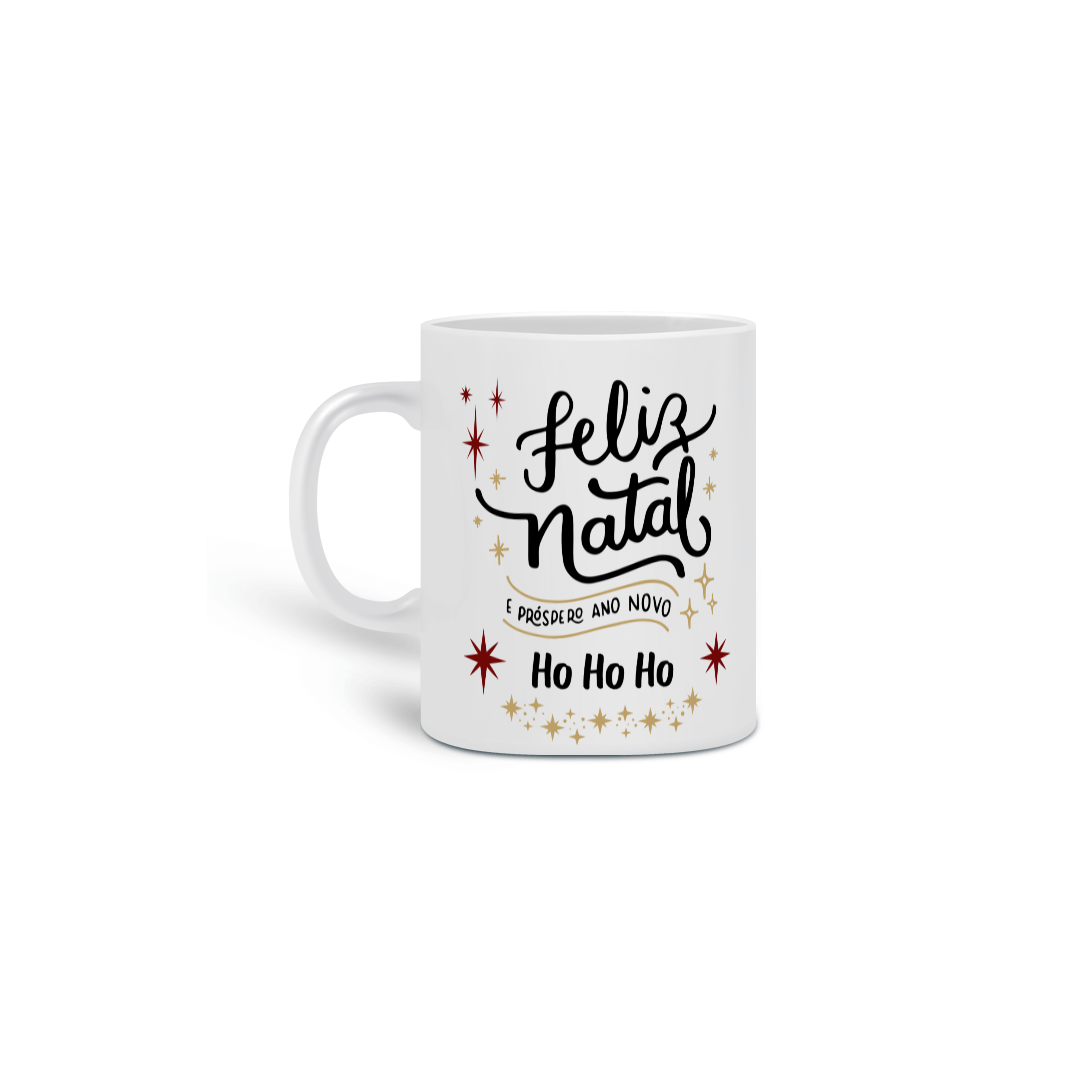 Caneca Porcelana - Feliz Natal