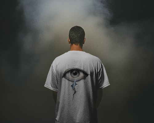 Oversized T-shirt With Eye Print
