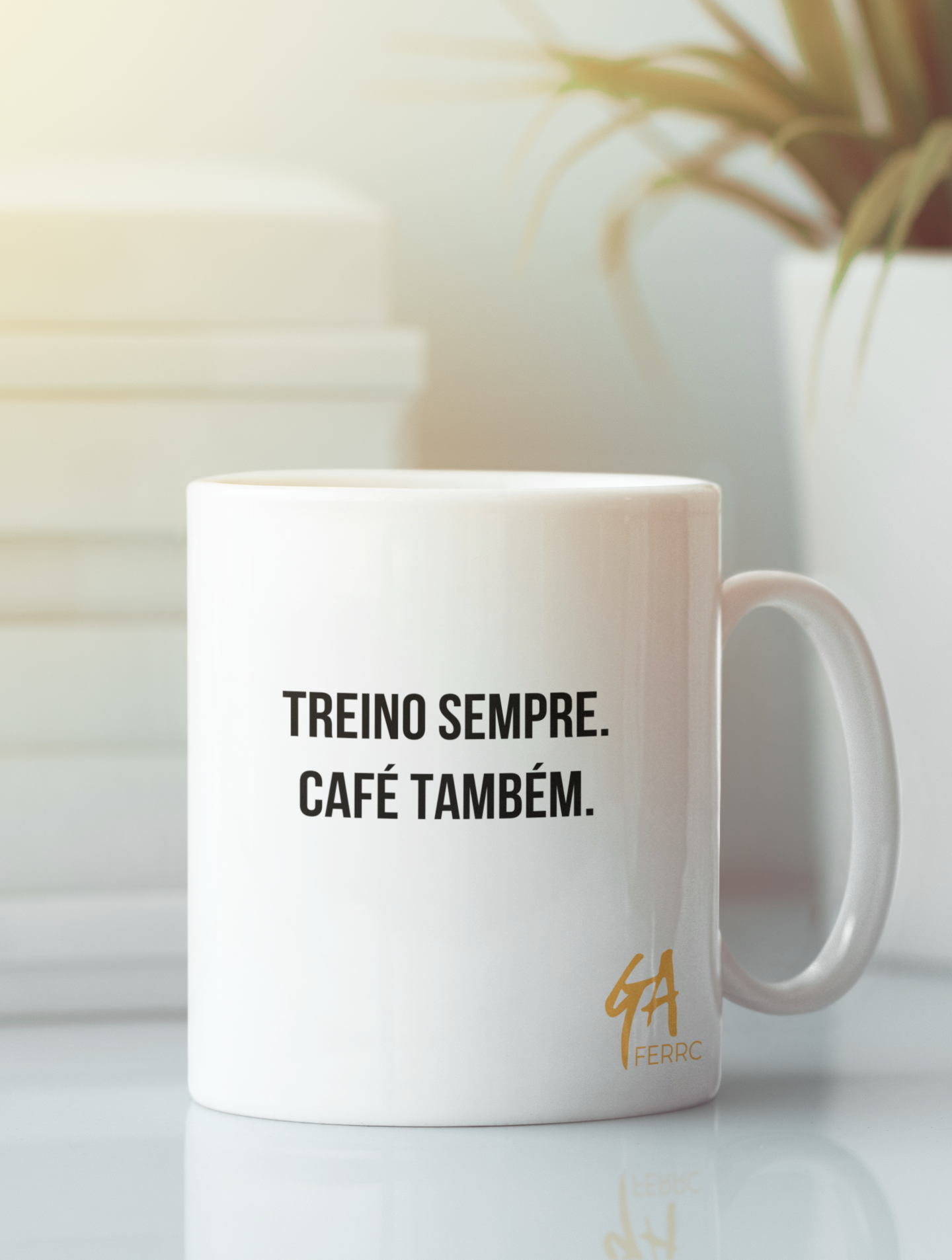 Treino sempre. Café também