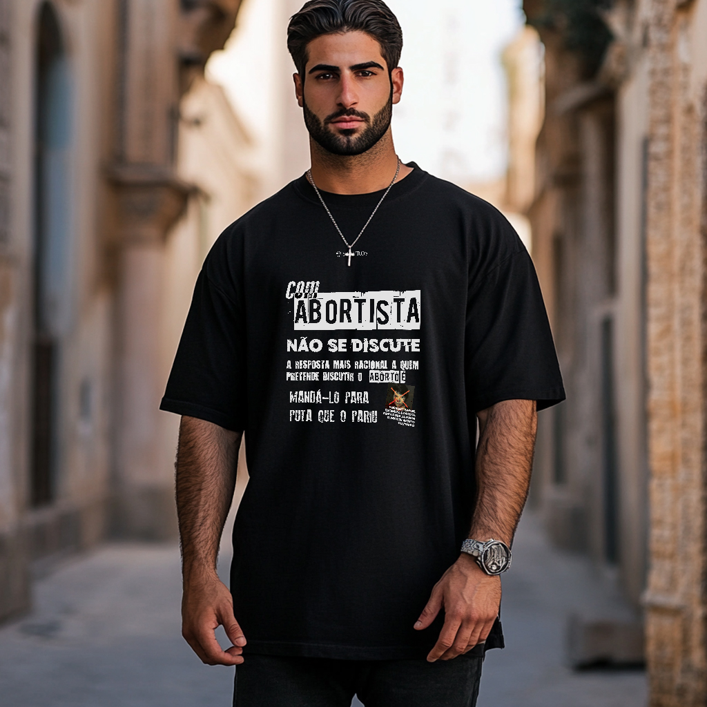 Camiseta Oversized Anti-Aborto - Stavros