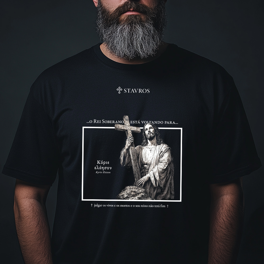 Camiseta Prime Cristo Soberano – Armadura Stavros