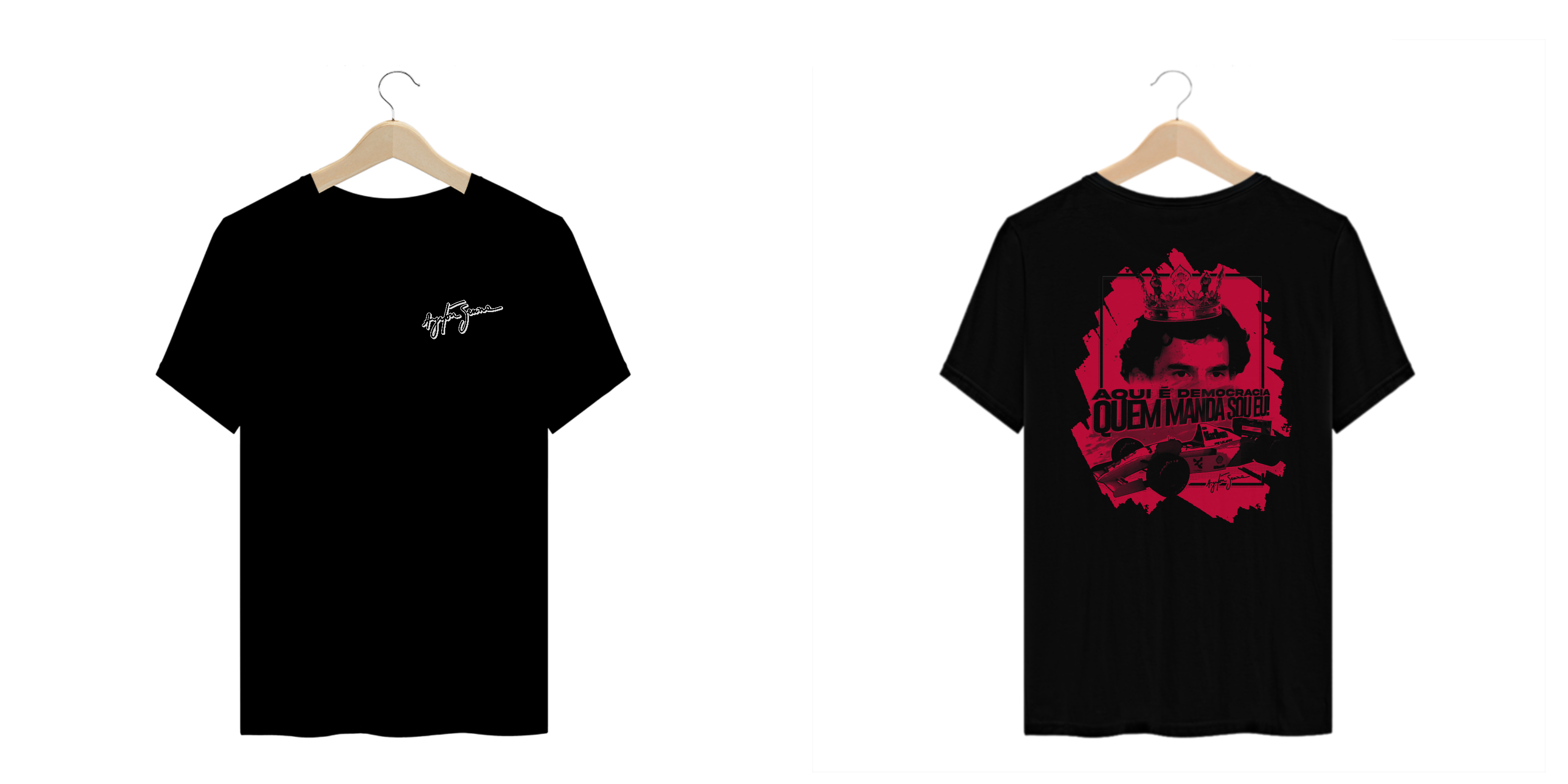 Nome do produto: Camiseta Ayrton Senna Democracia Modelo 2