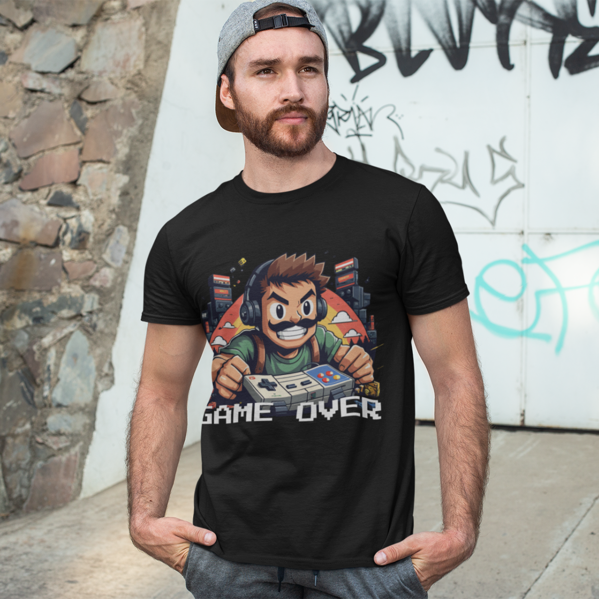 Camiseta Clássica - Game Over