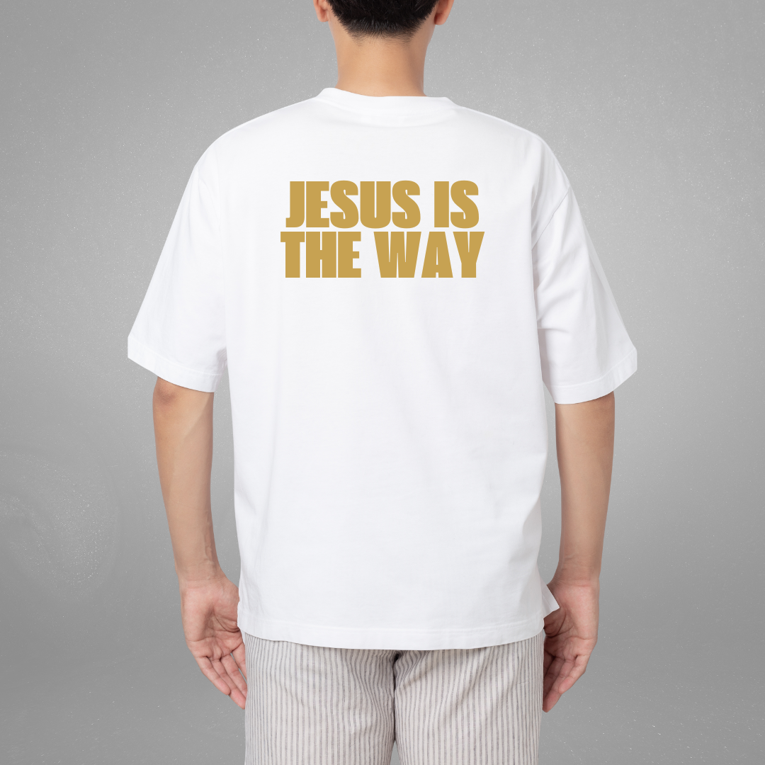 Jesus Is The Way - White & Gold