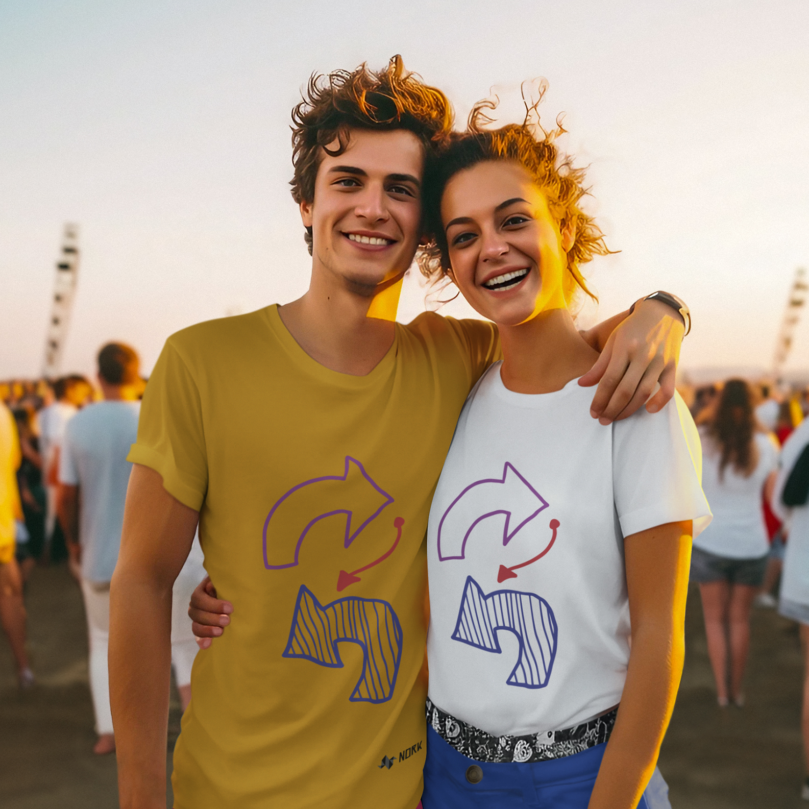 Camisa Nork Rabisco Conexões Dinâmicas Prime