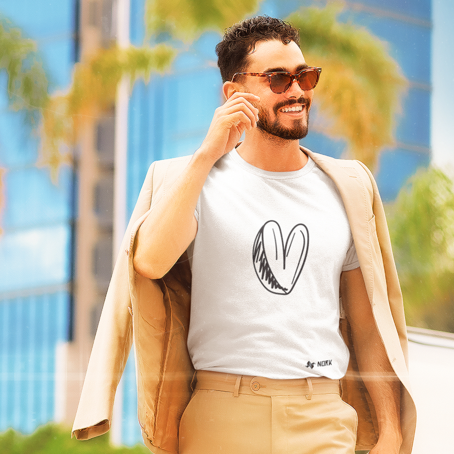 Camisa Nork Rabisco Coração Rabiscado Prime