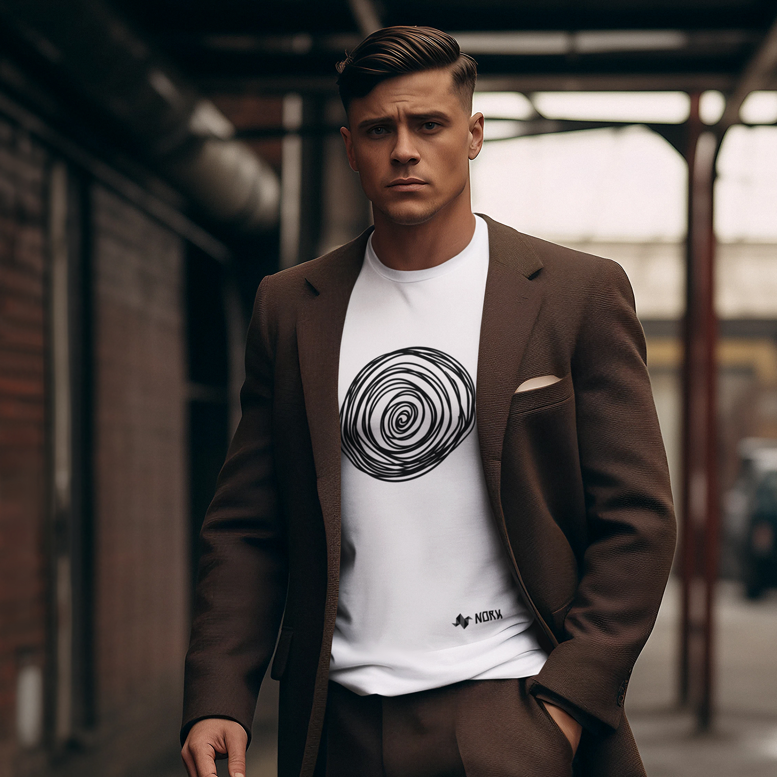 Camisa Nork Rabisco Turbilhão Rabiscado Prime