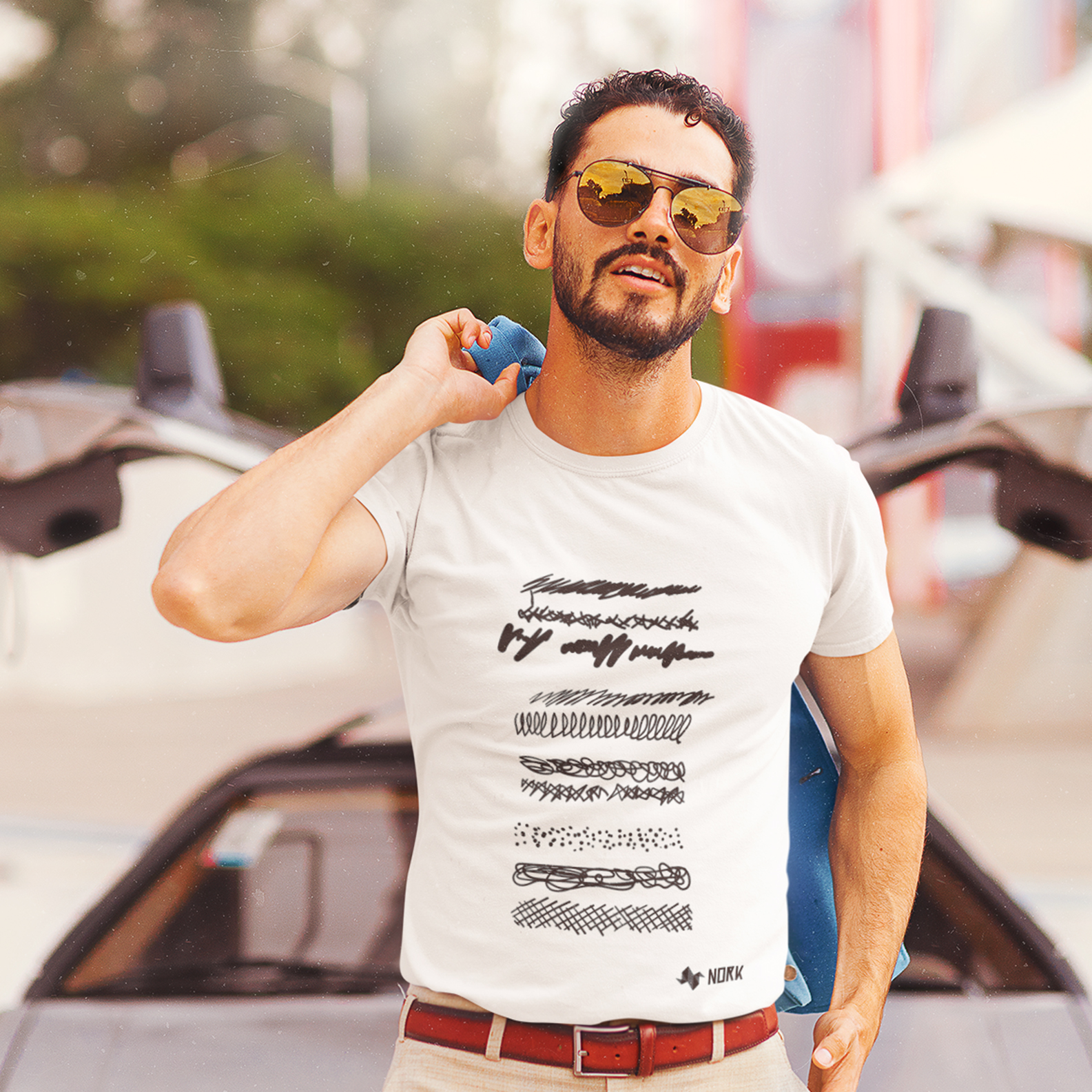 Camisa Nork Rabisco Linhas Caóticas Prime