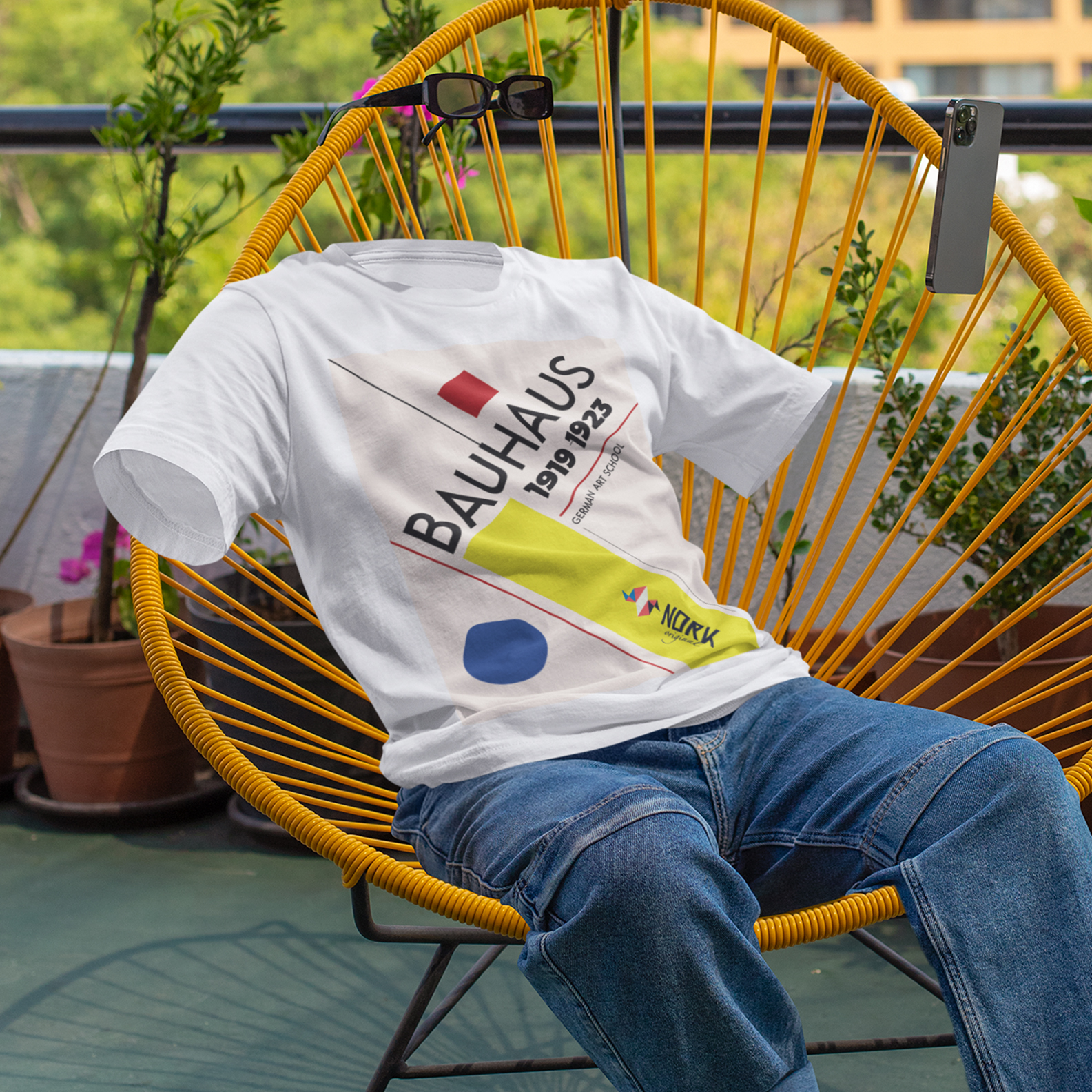 Camisa Nork Original Bauhaus German Art School Pima