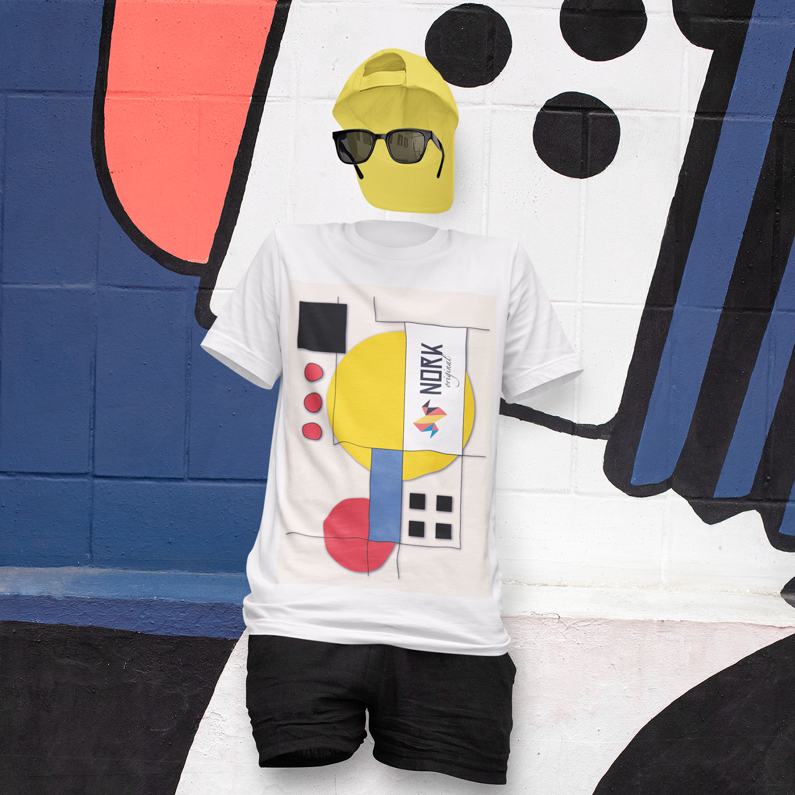 Camisa Nork Original Bauhaus Geometric Color Pima