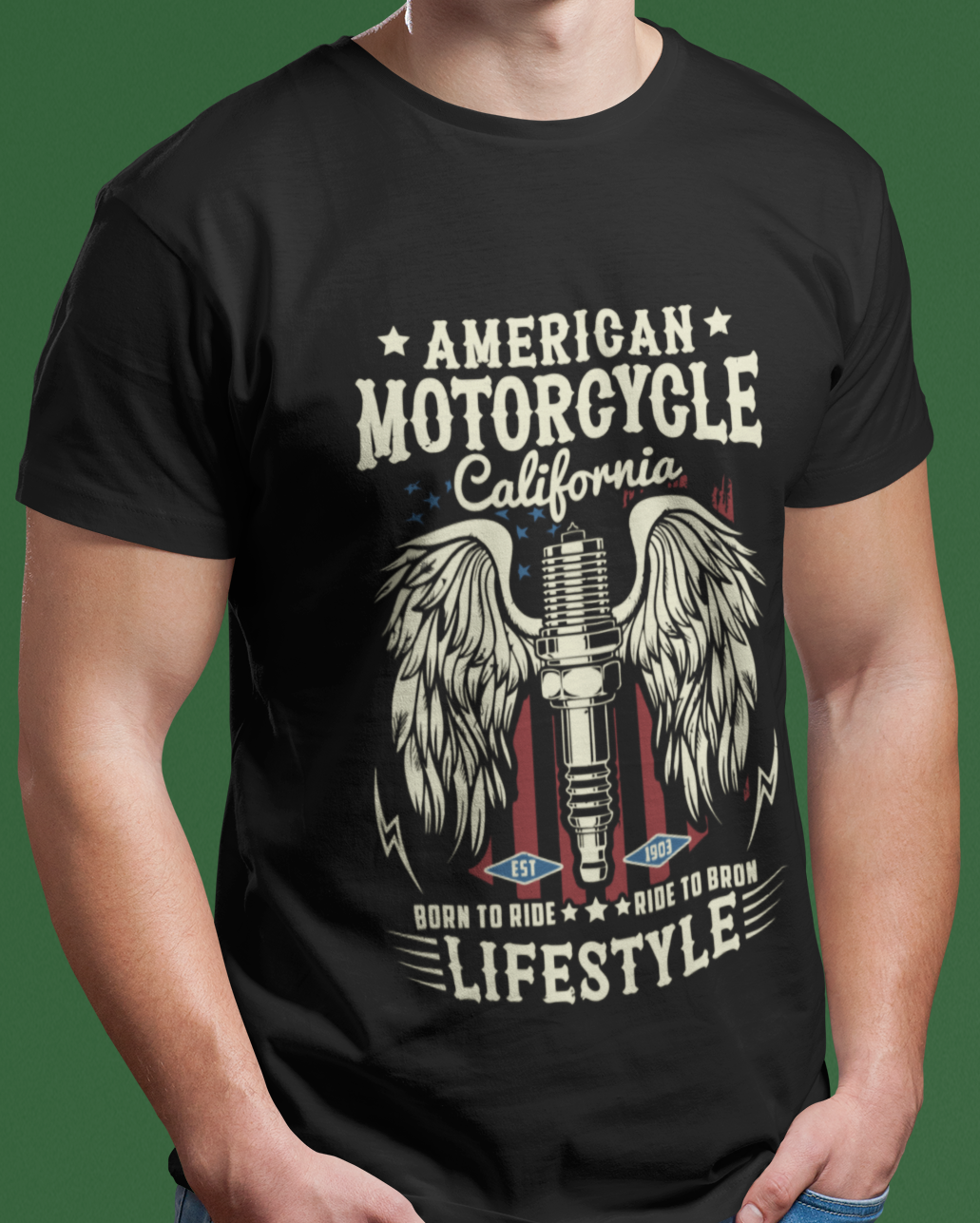 CAMISETA AMERICAN MOTORCYCLE